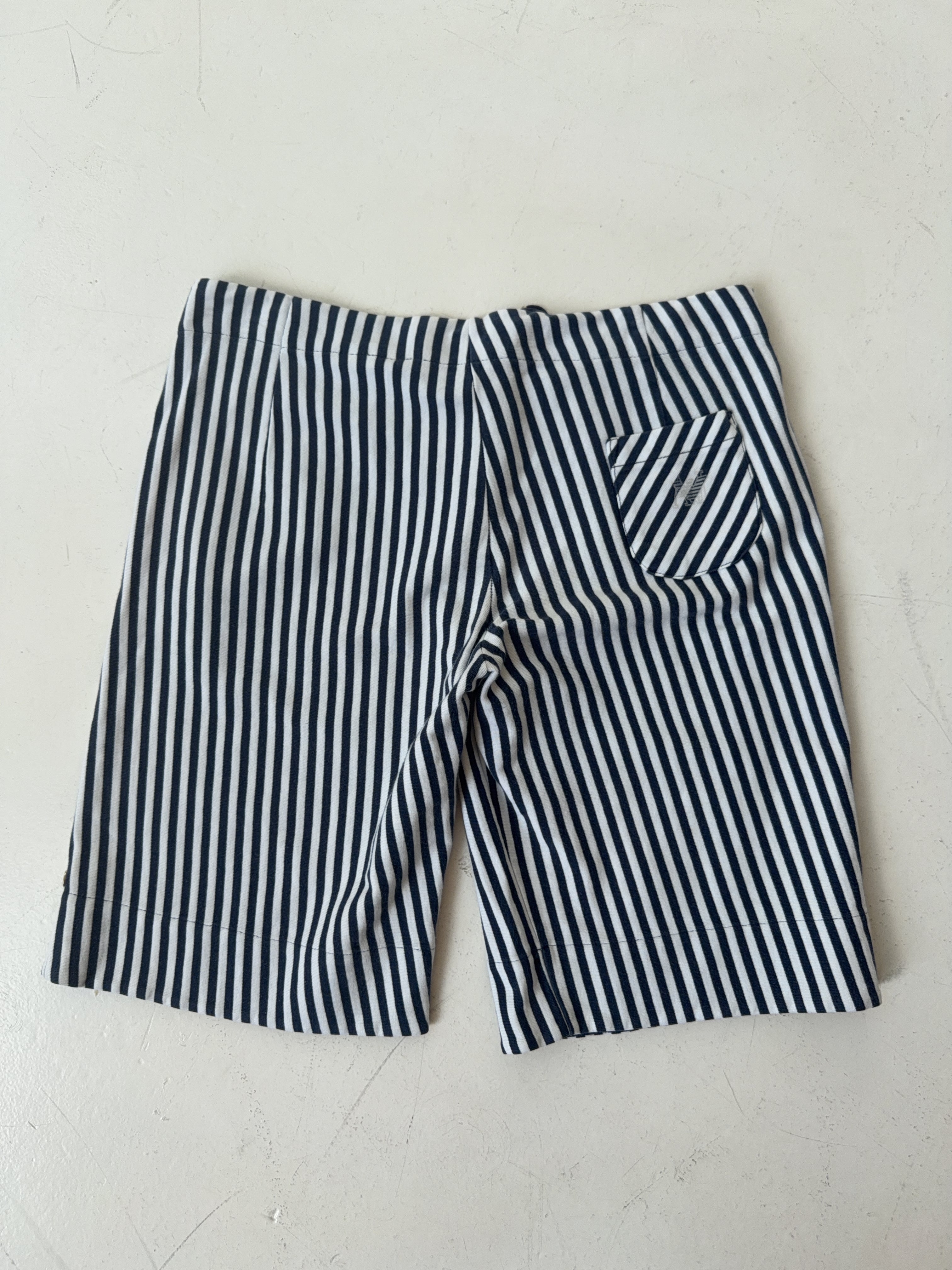 Vintage Armani Jeans Striped Shorts (S)