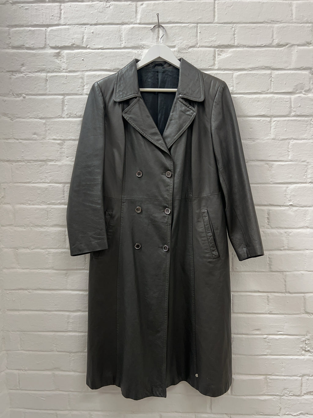 Vintage Kres maxi Ledermantel (L)