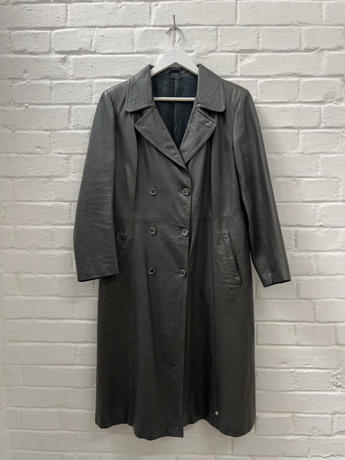 Vintage Kres maxi Ledermantel (L)