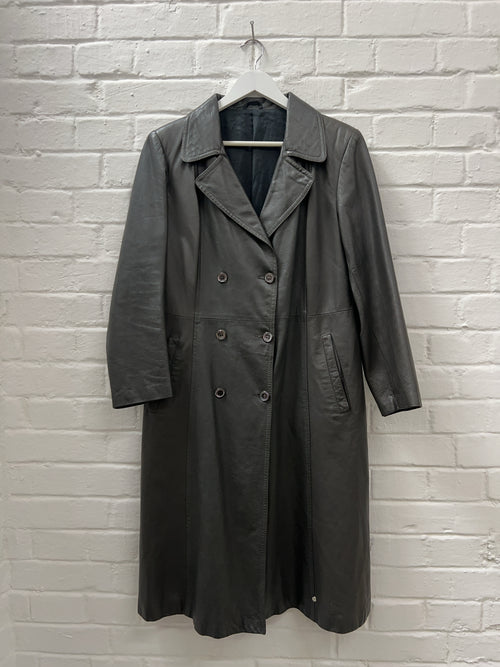 Vintage Kres maxi Ledermantel (L)