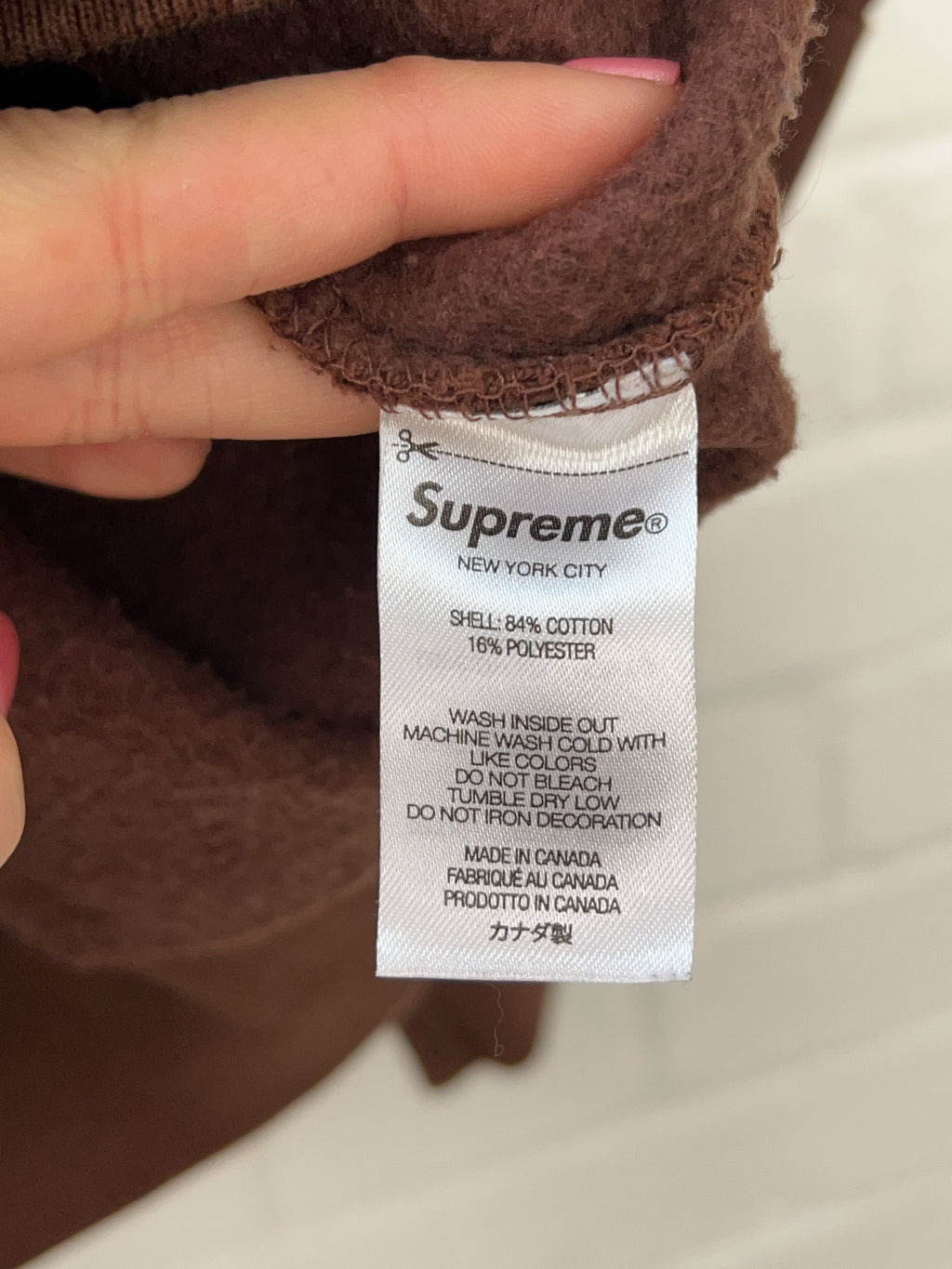 Supreme Bling Box Logo Hooded Sweatshirt (M)