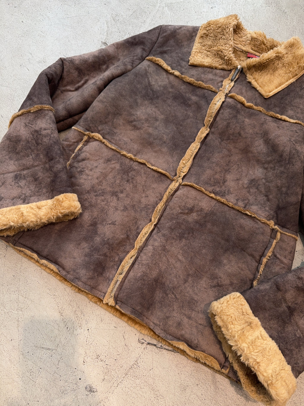 Vintage Invicta Faux Wildleder Jacke (S)