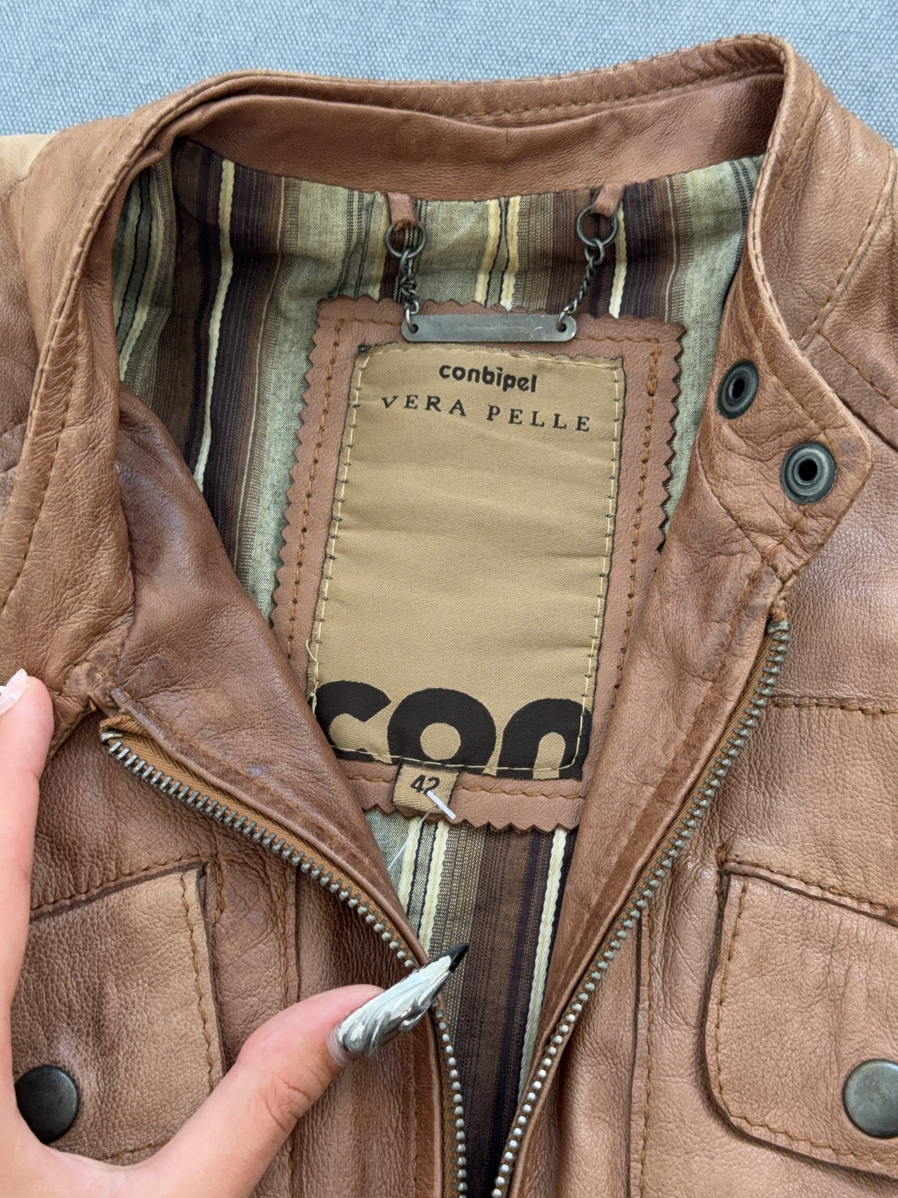 Vintage Conbipel Leder Jacke (S)