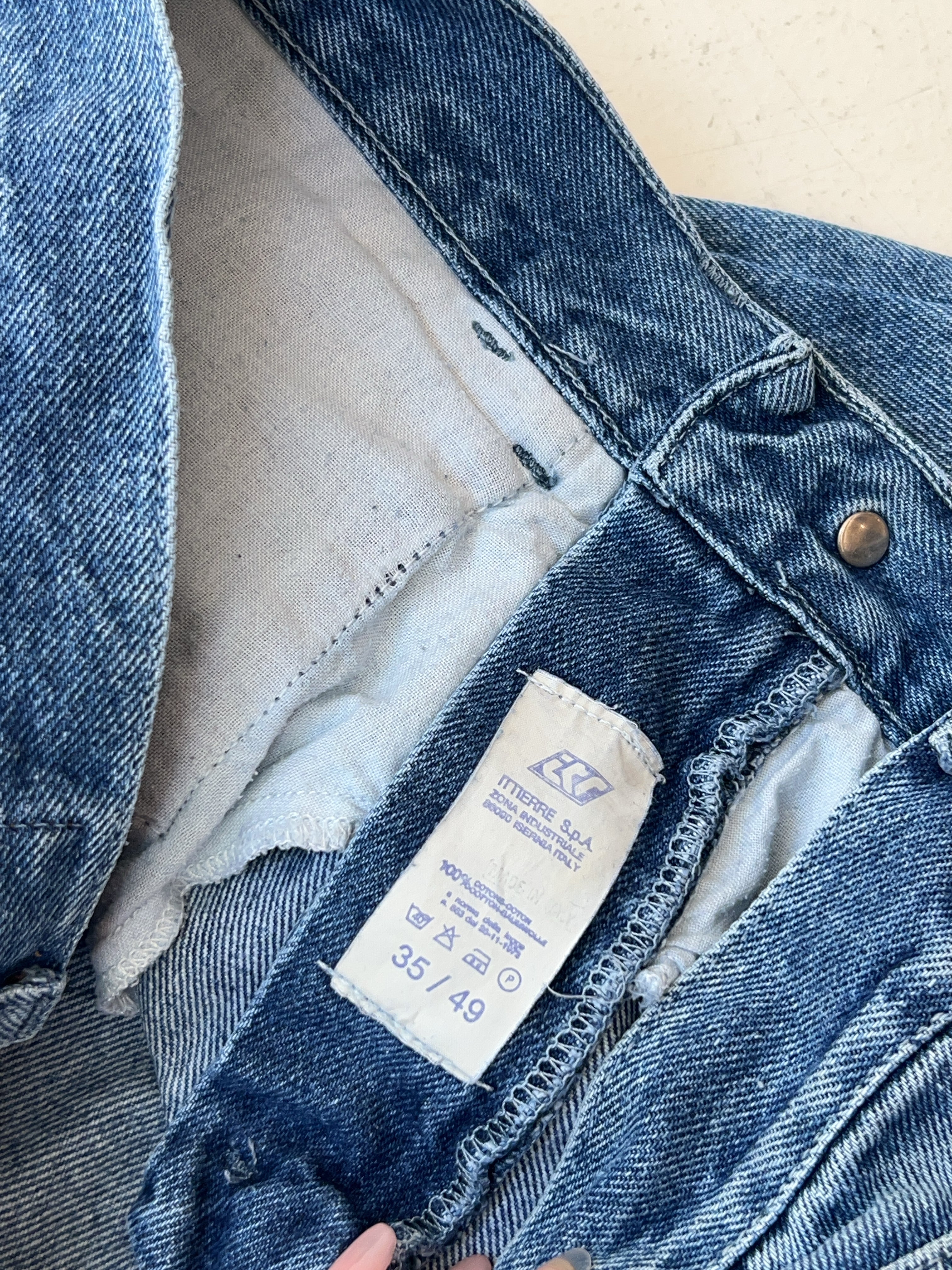 Vintage Trussardi Reworked Baggy Jeans (XL)