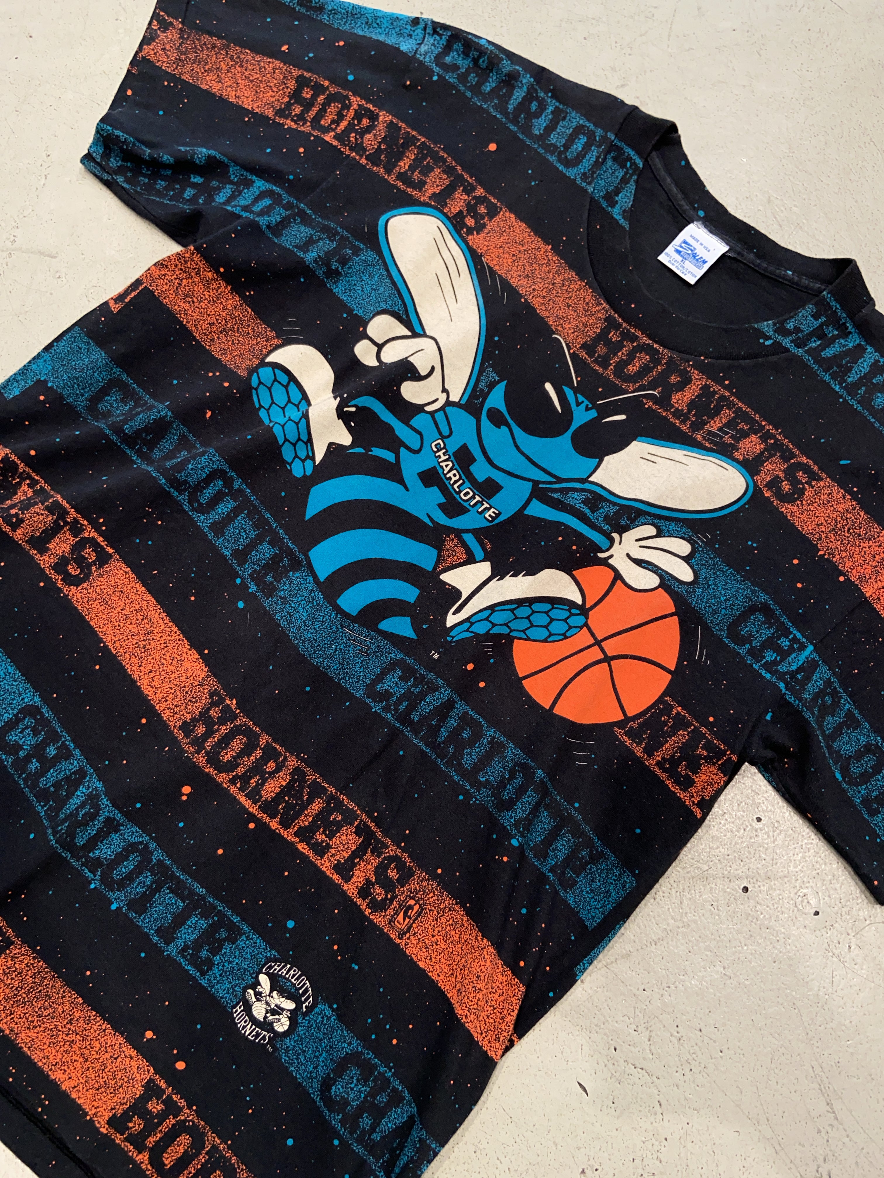 Vintage Charlotte Hornets 1992 T-Shirt (XL)