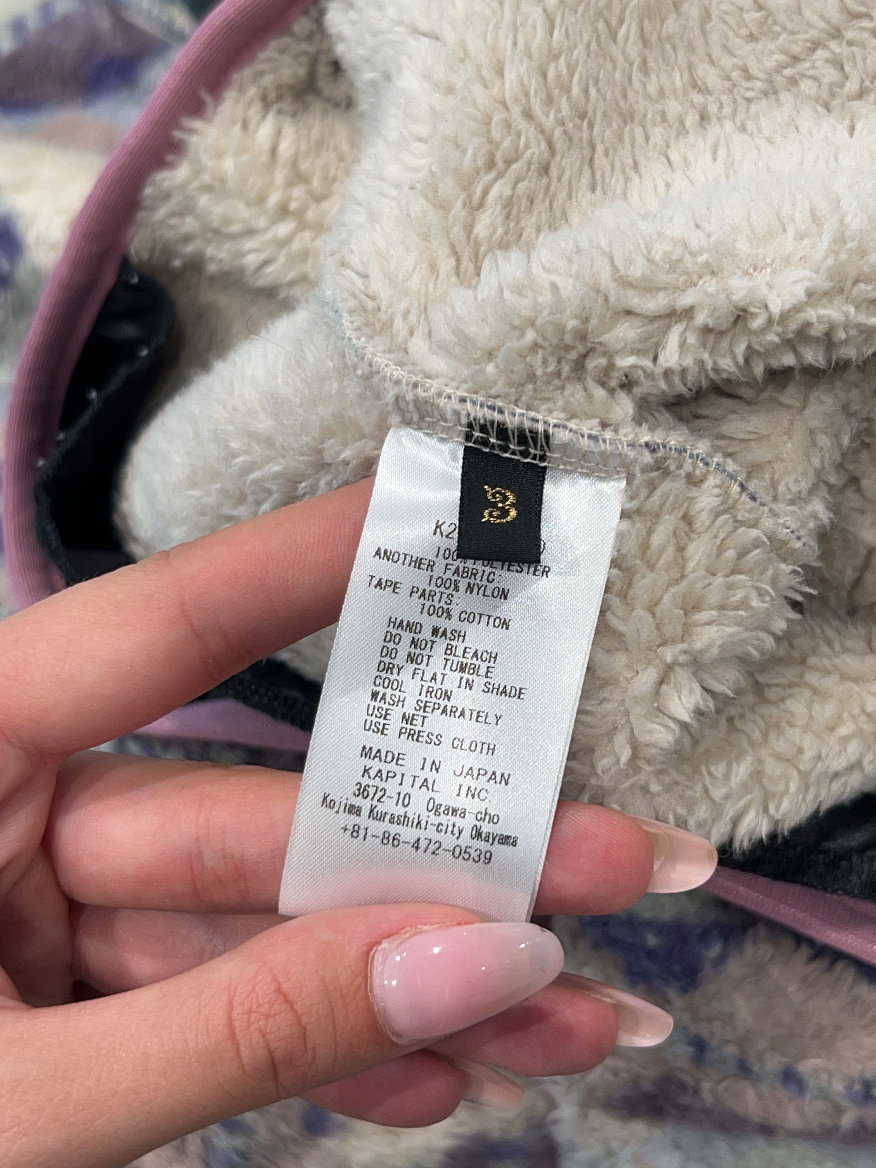 Vintage Kapital Ashland Stripe & Bone Fleece Jacke (XL)