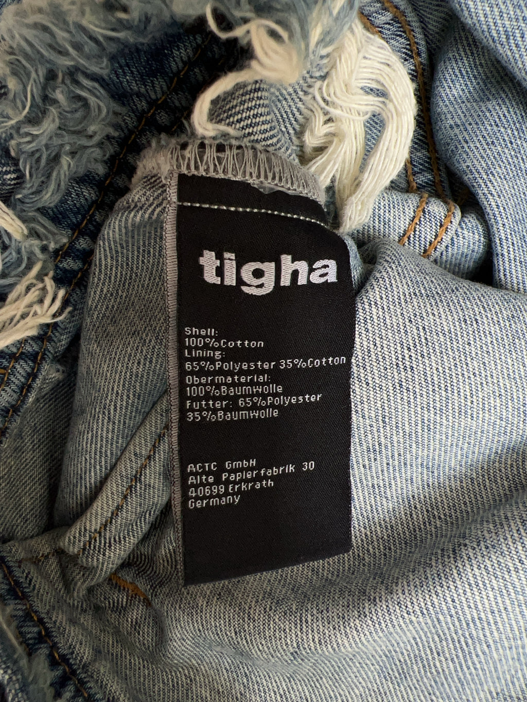 Vintage Tigha Jeans Jacke (S)