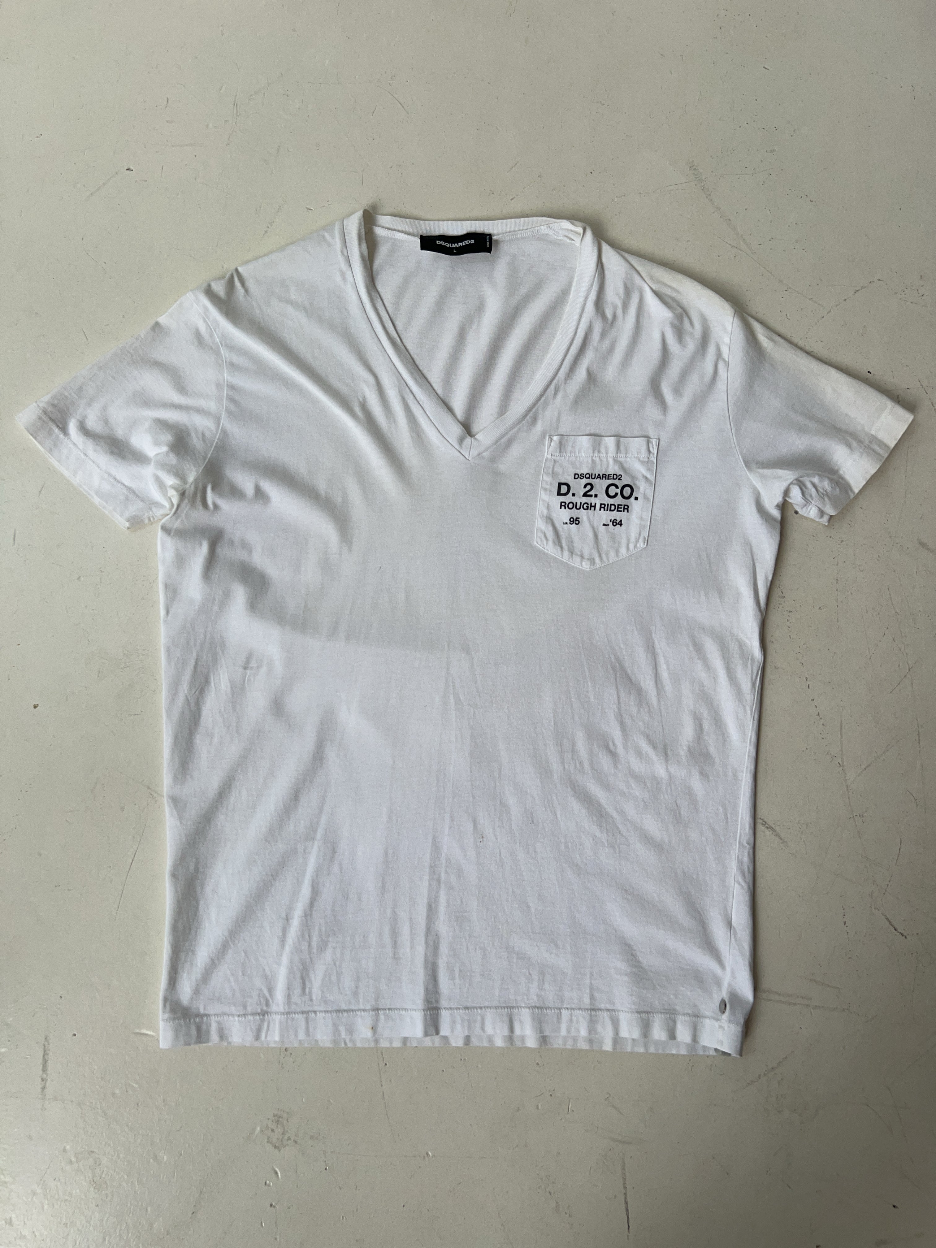 Vintage Dsquared2 White T-shirt (L)