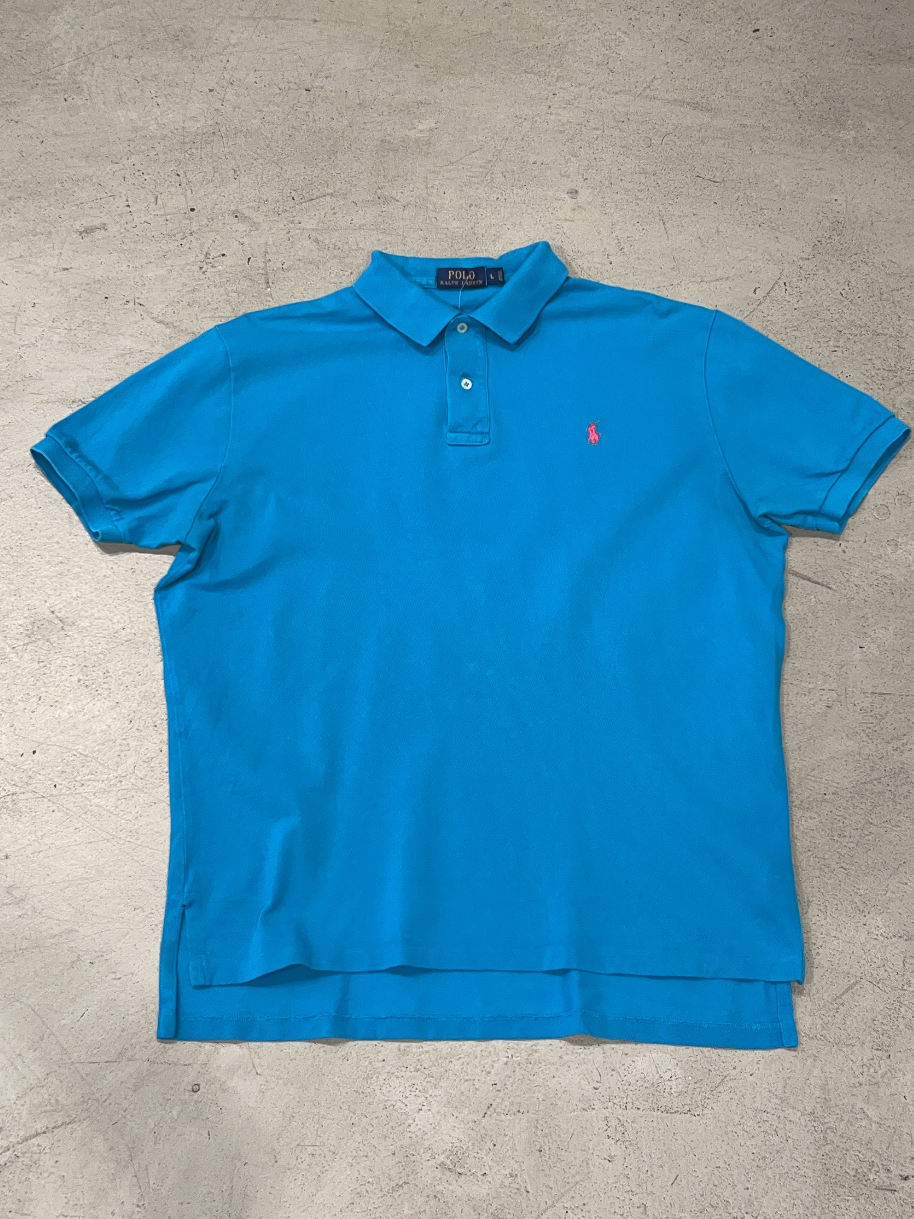 Vintage Polo Ralph Lauren Poloshirt für Herren. Y2K Second Hand 2000s Fashion.