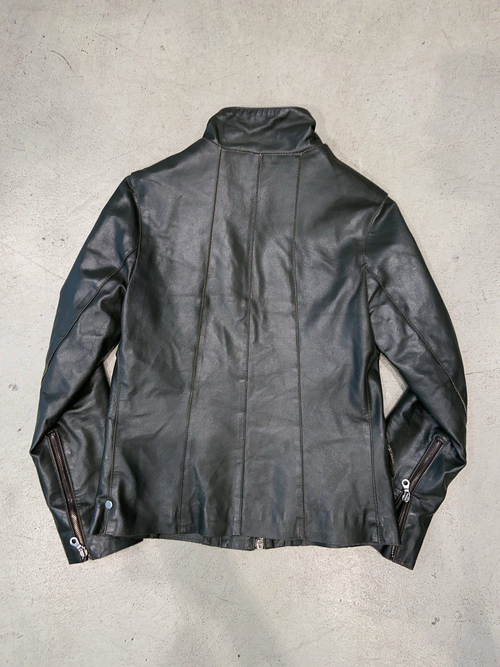 Vintage Conbipel Grüne Leder Jacke (S)