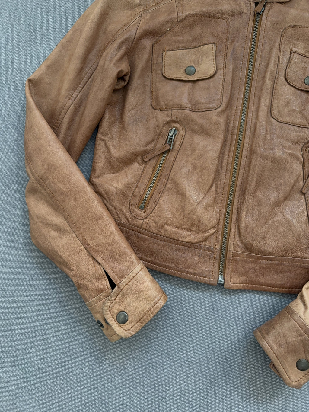 Vintage Conbipel Leder Jacke (S)