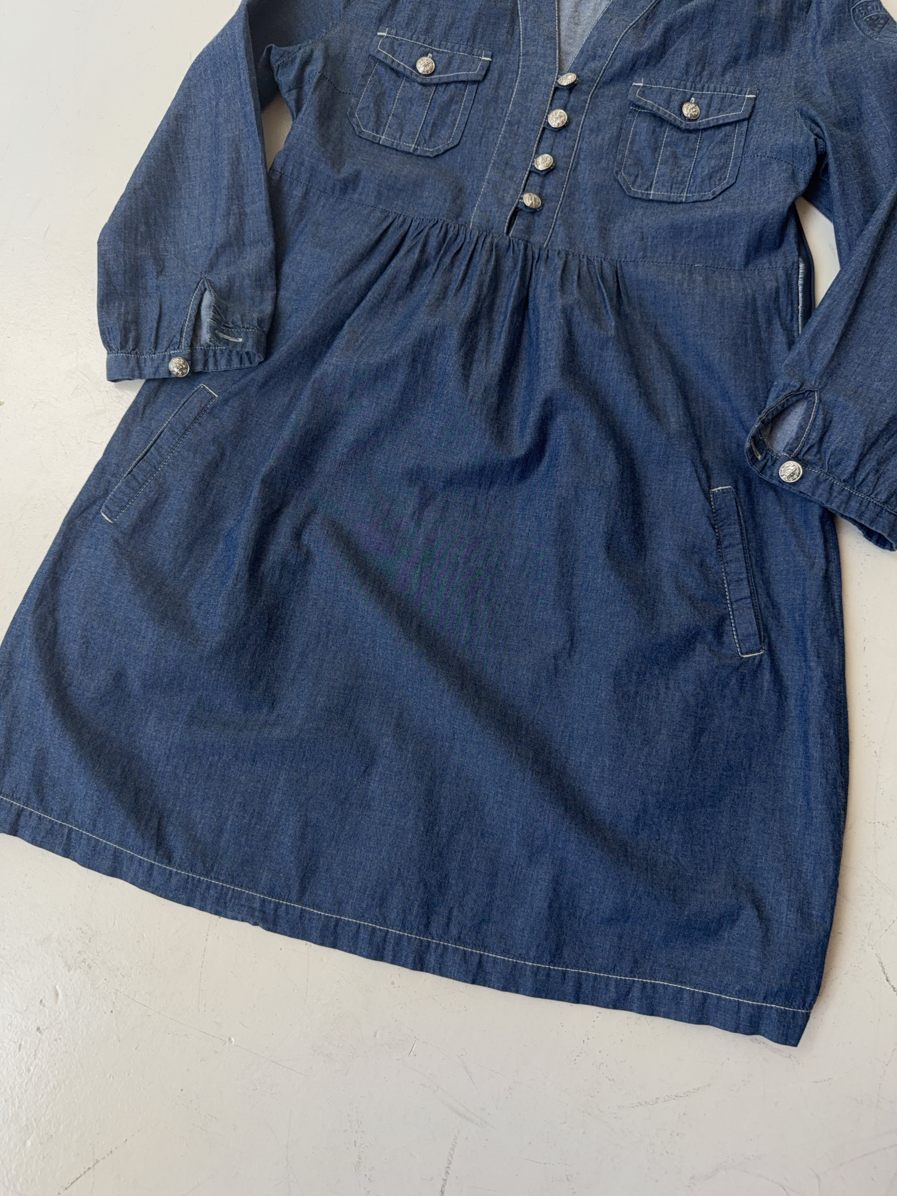 Vintage Blauer Denim Dress (M)