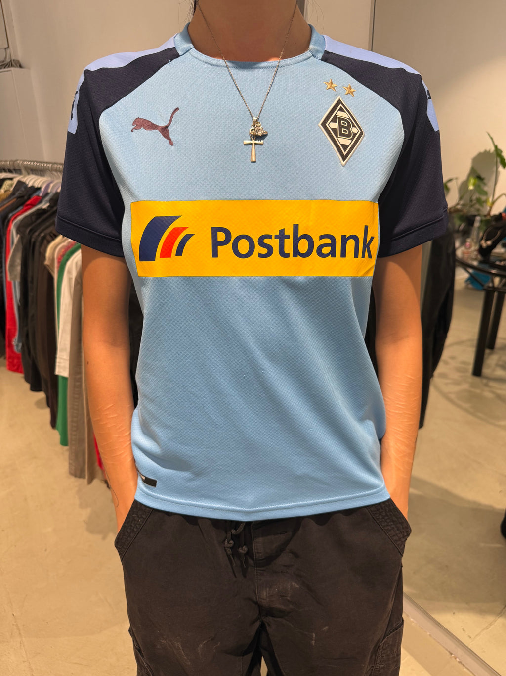 Vintage Puma Borussia Mönchengladbach 2019/20 Zakaria Away Jersey (S)