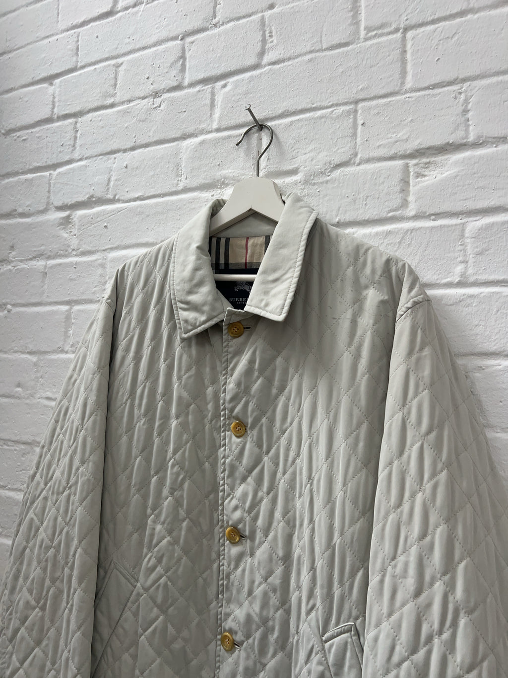 Vintage Burberry Steppjacke offwhite (XL)