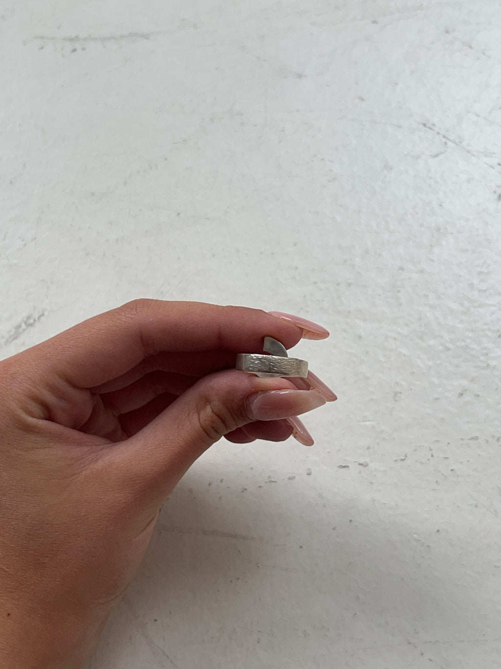 Vintage 925 Silber Spiral Ring