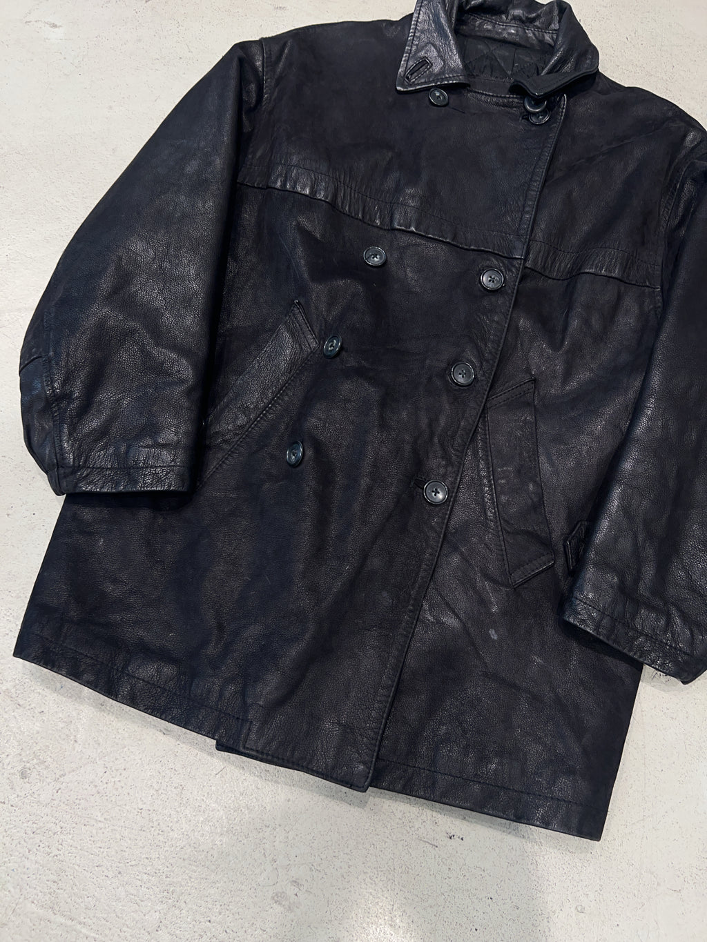 Vintage Sitelli Leder Jacke (XL)