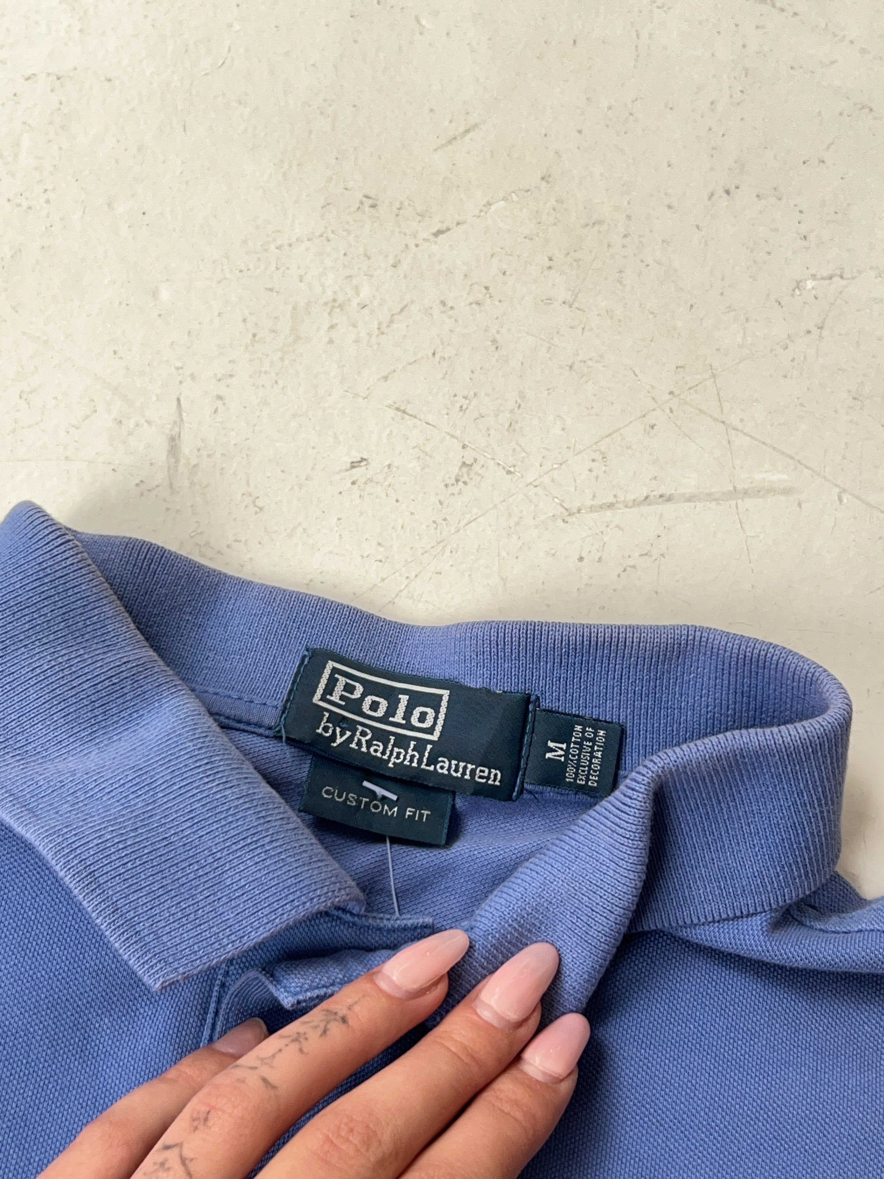 Vintage Polo Ralph Lauren Blue Poloshirt (M)