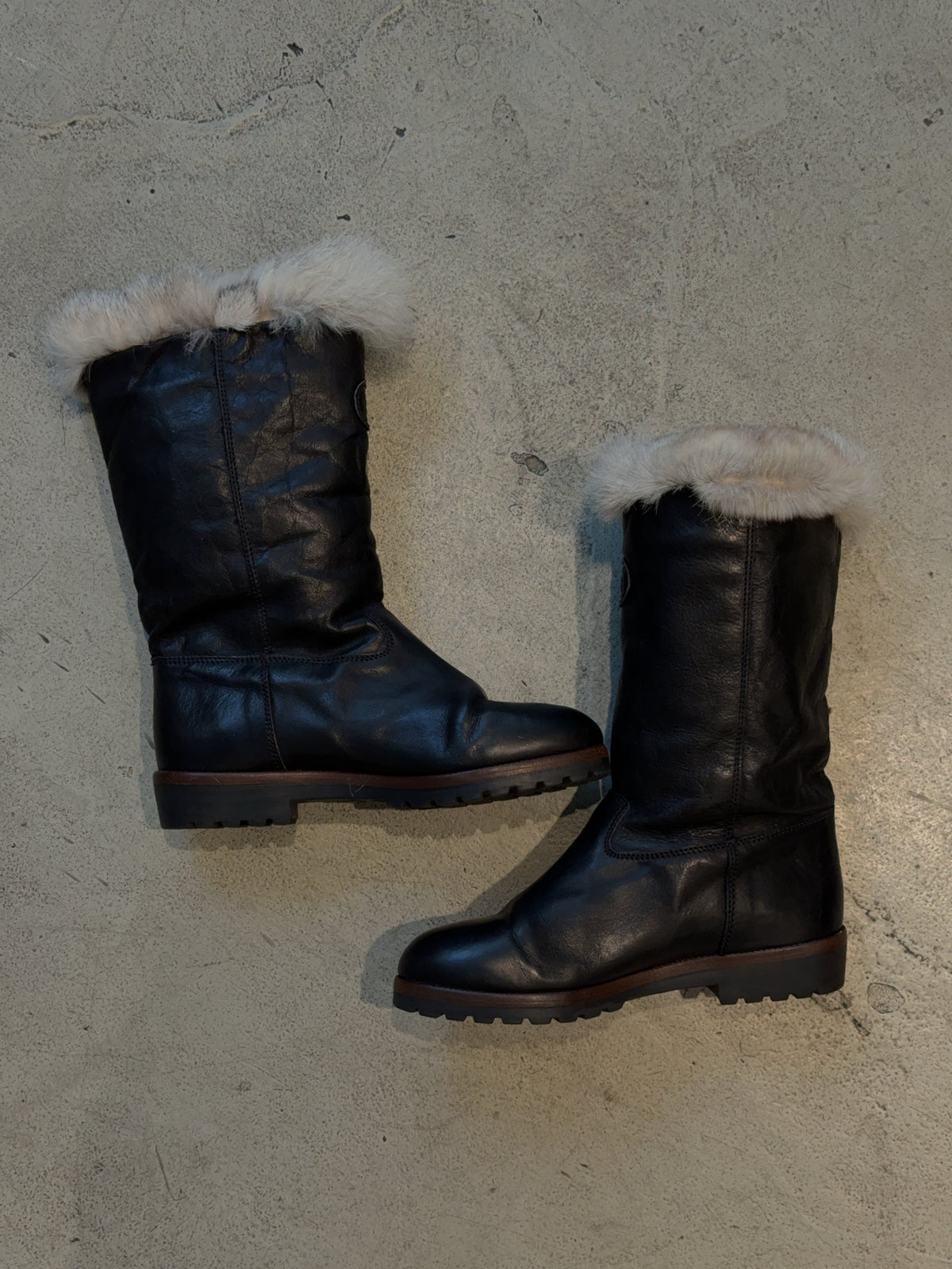 Vintage Diadora Black Boots (37)