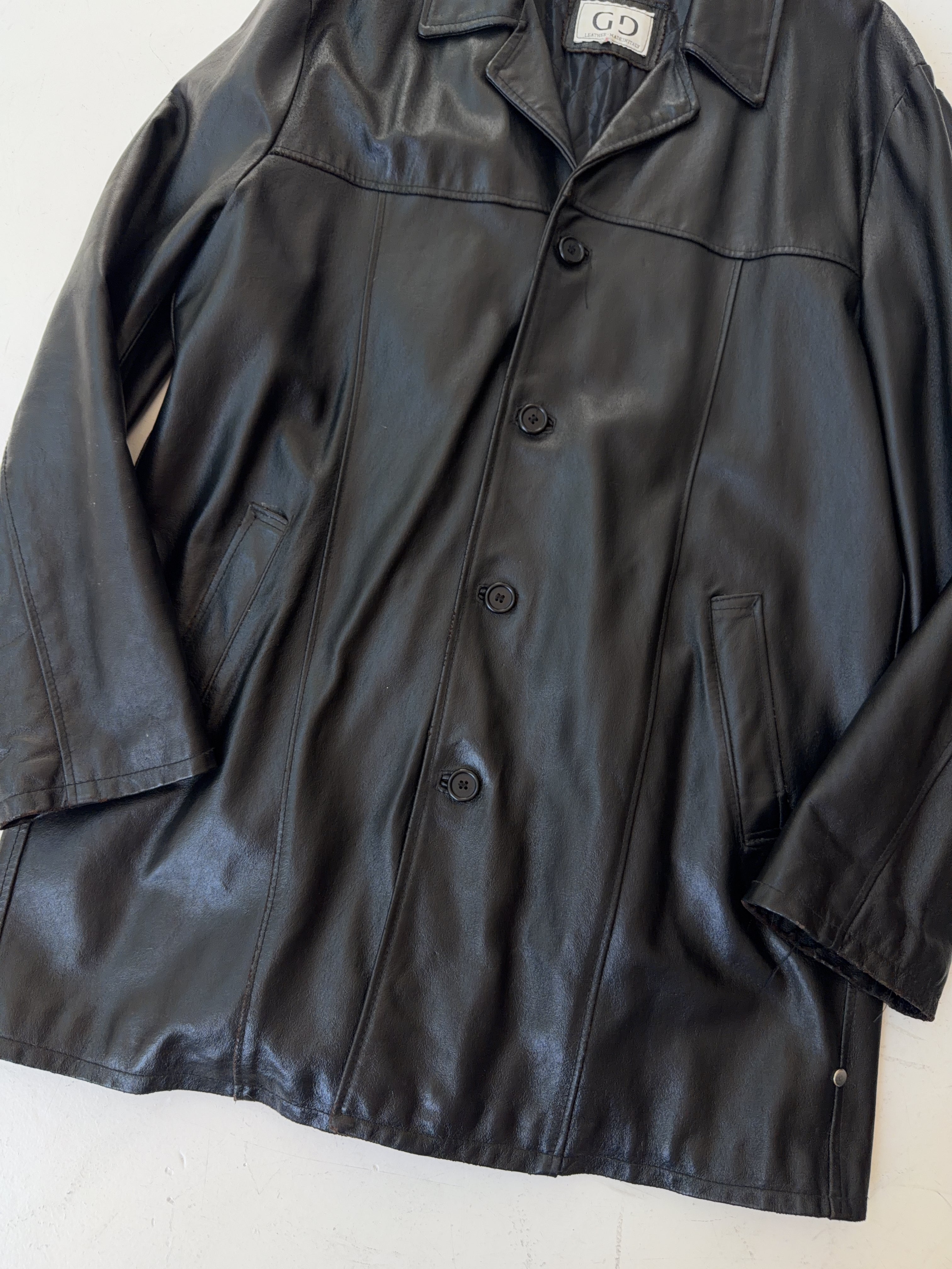 Gd Leder Leder Jacke (XL)