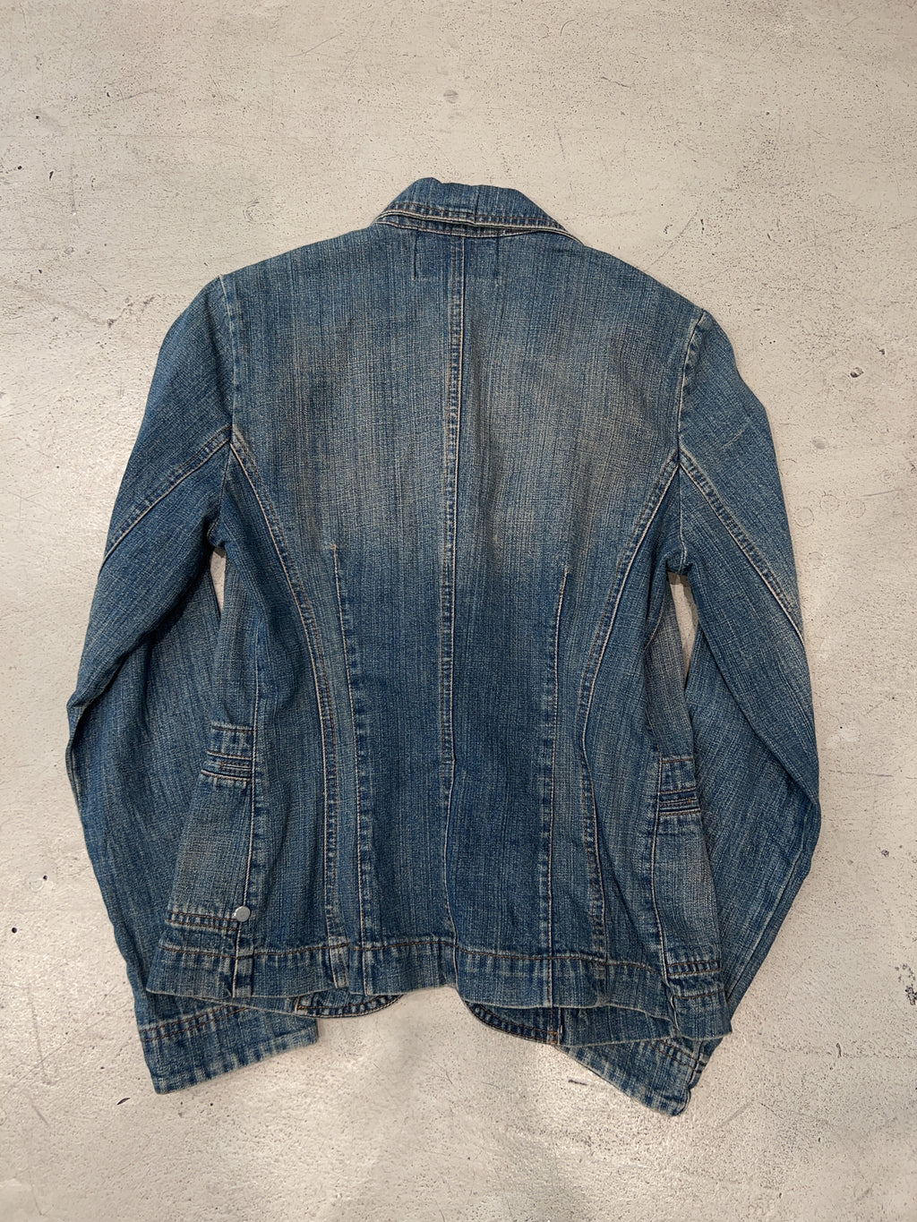 Vintage Extyn Jeansjacke für Damen. Y2K Second Hand 2000s Fashion.