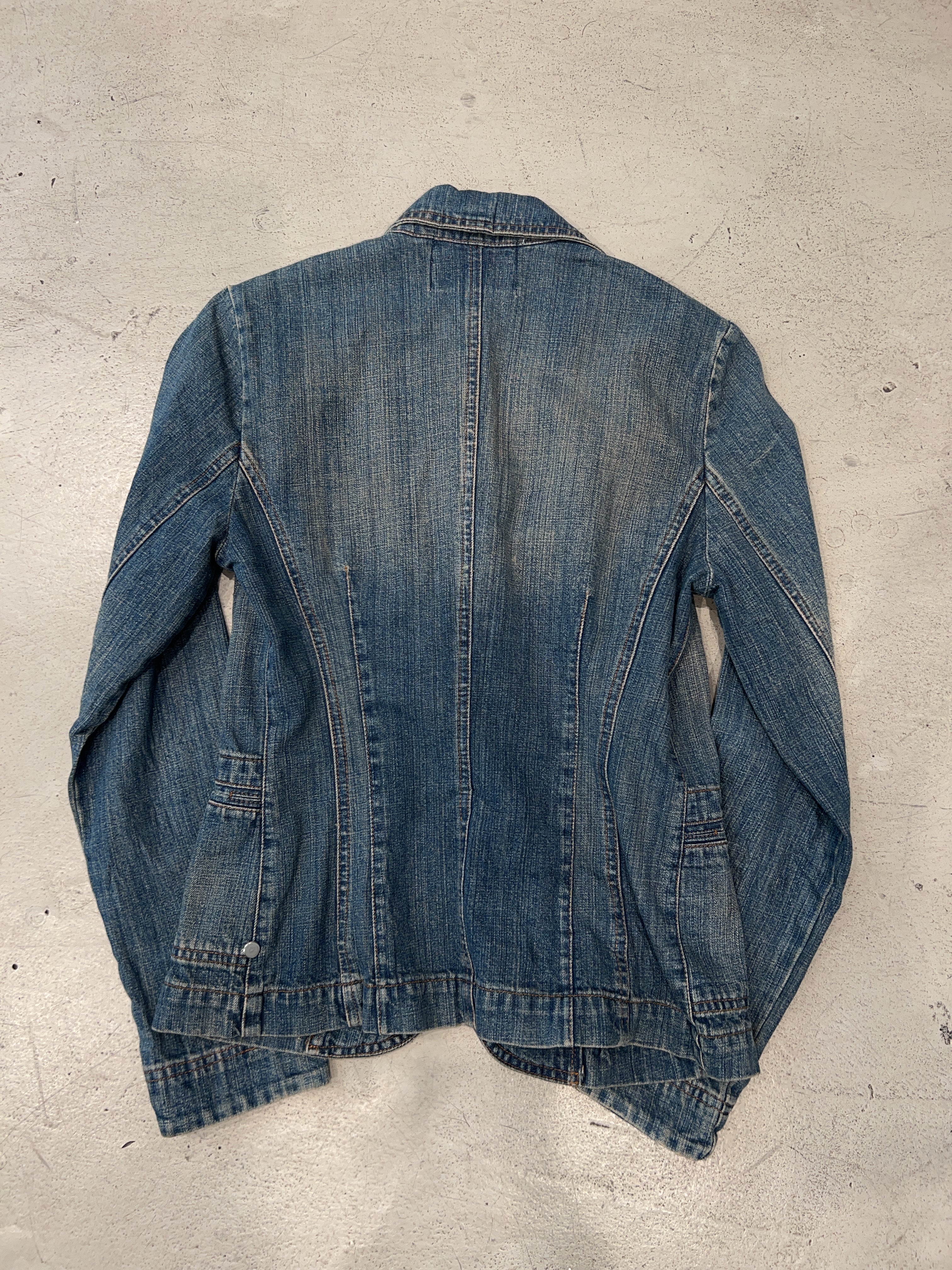 Vintage Extyn Jeansjacke für Damen. Y2K Second Hand 2000s Fashion.
