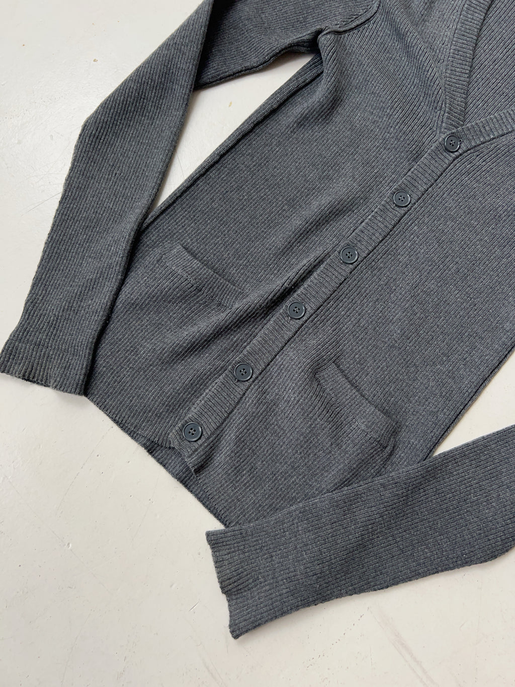 Vintage Dolce & Gabbana Grey Knit Cardigan (M)