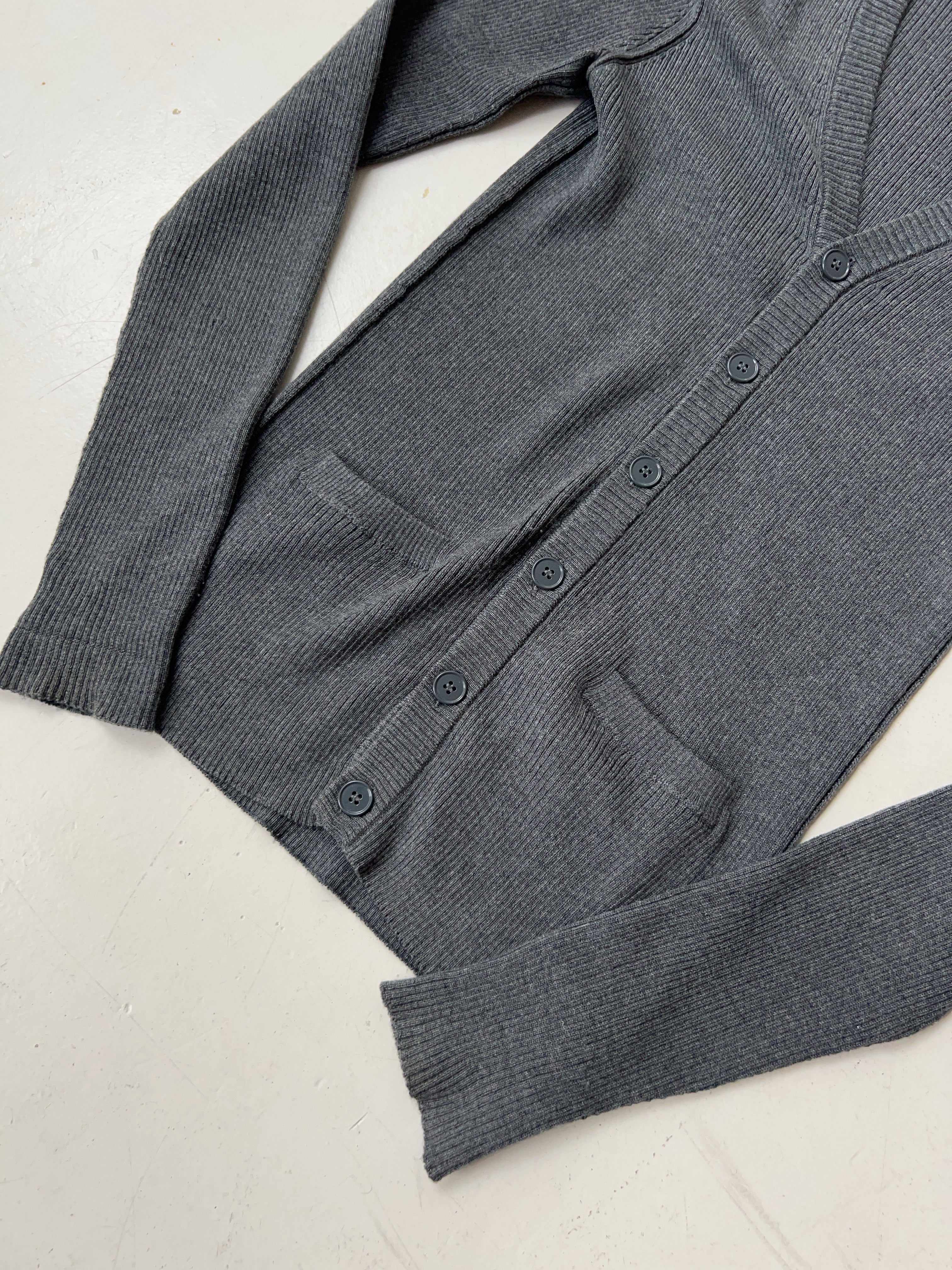 Vintage Dolce & Gabbana Grey Knit Cardigan (M)
