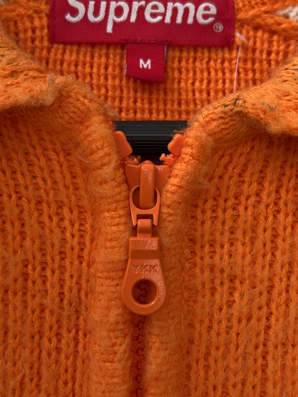 Supreme Mohair Zip Up Jacke Orange (M)