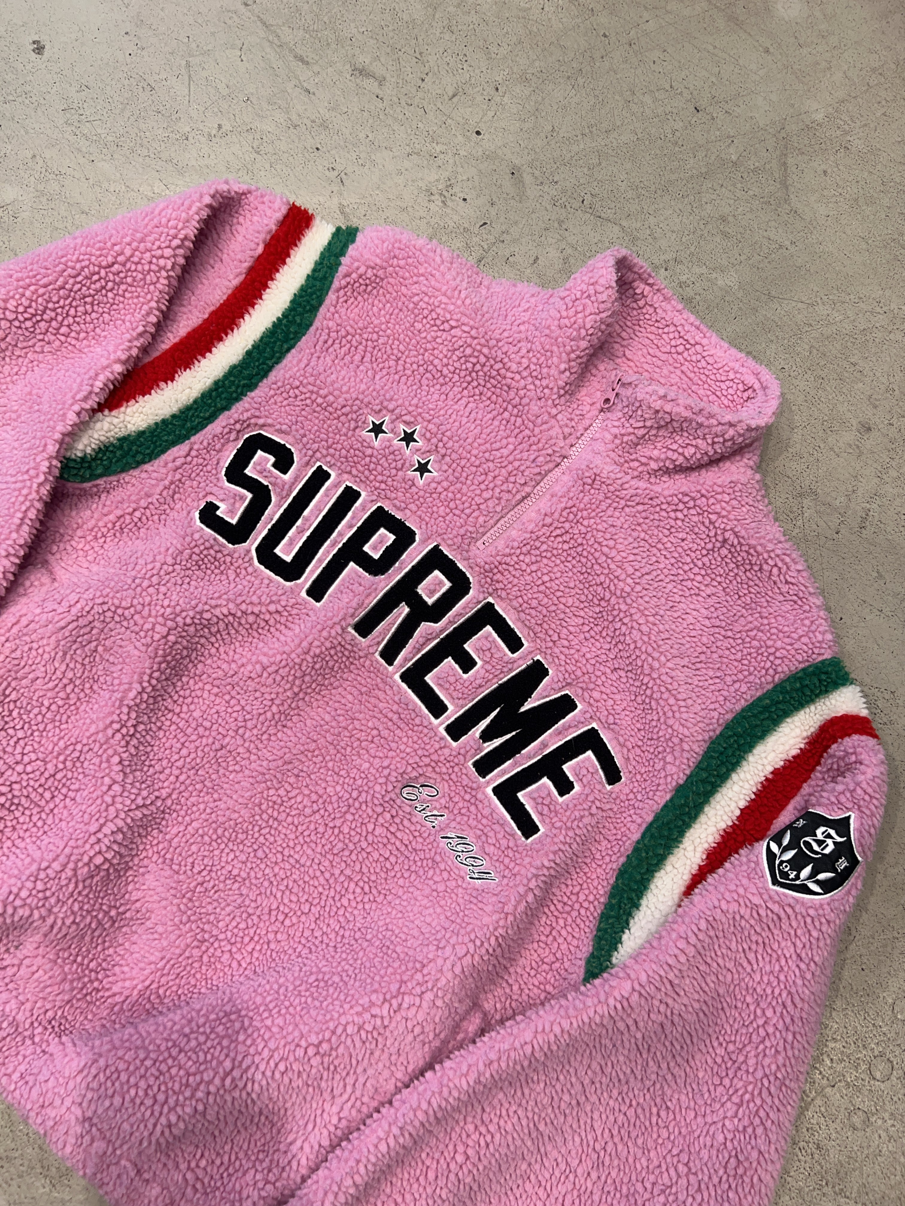 Vintage Supreme FW23 Arc Half Zip Fleece Sweater (S)