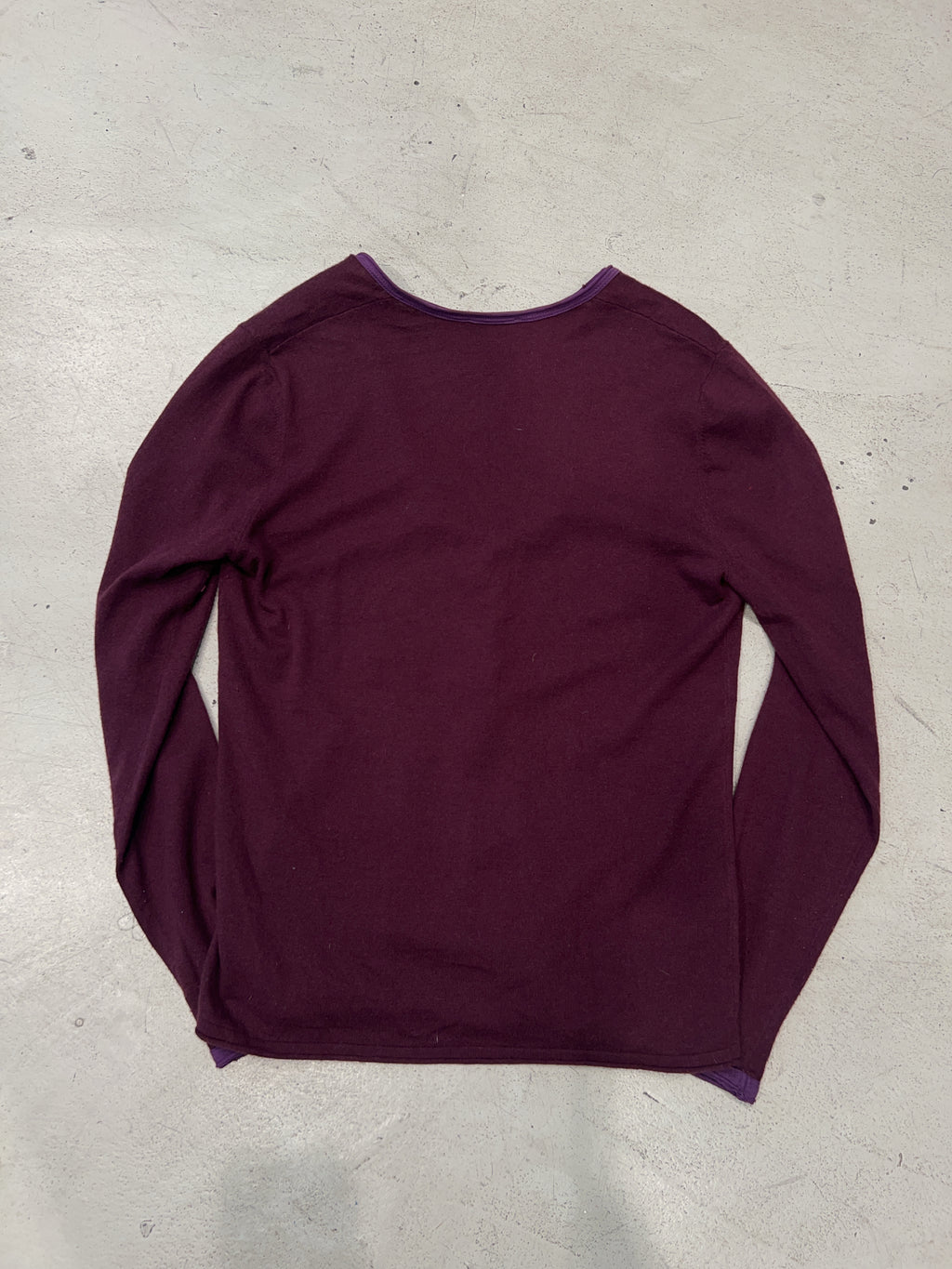 Vintage Sisley Purple Cardigan (L)