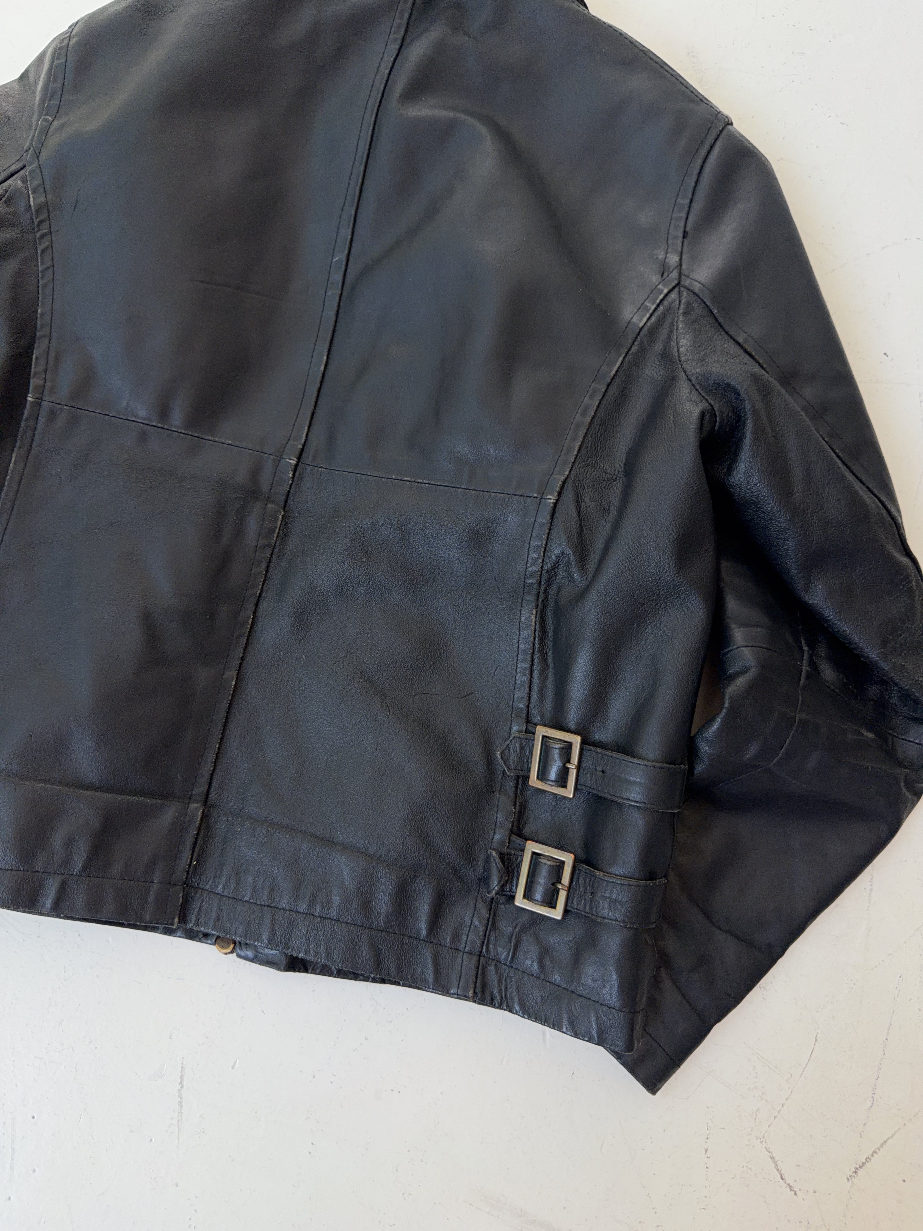 Vintage Engine Leder Jacke (L)