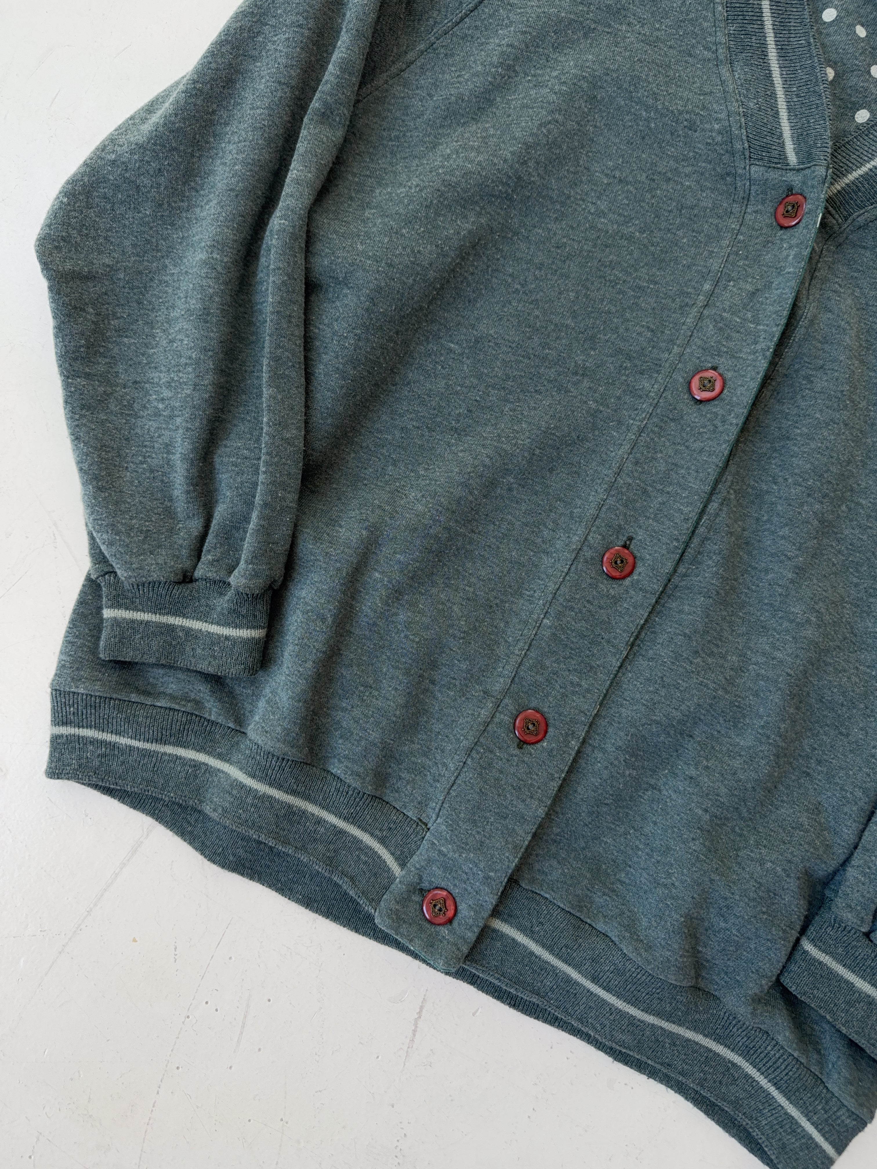 Vintage Plush Line Cardigan (L)