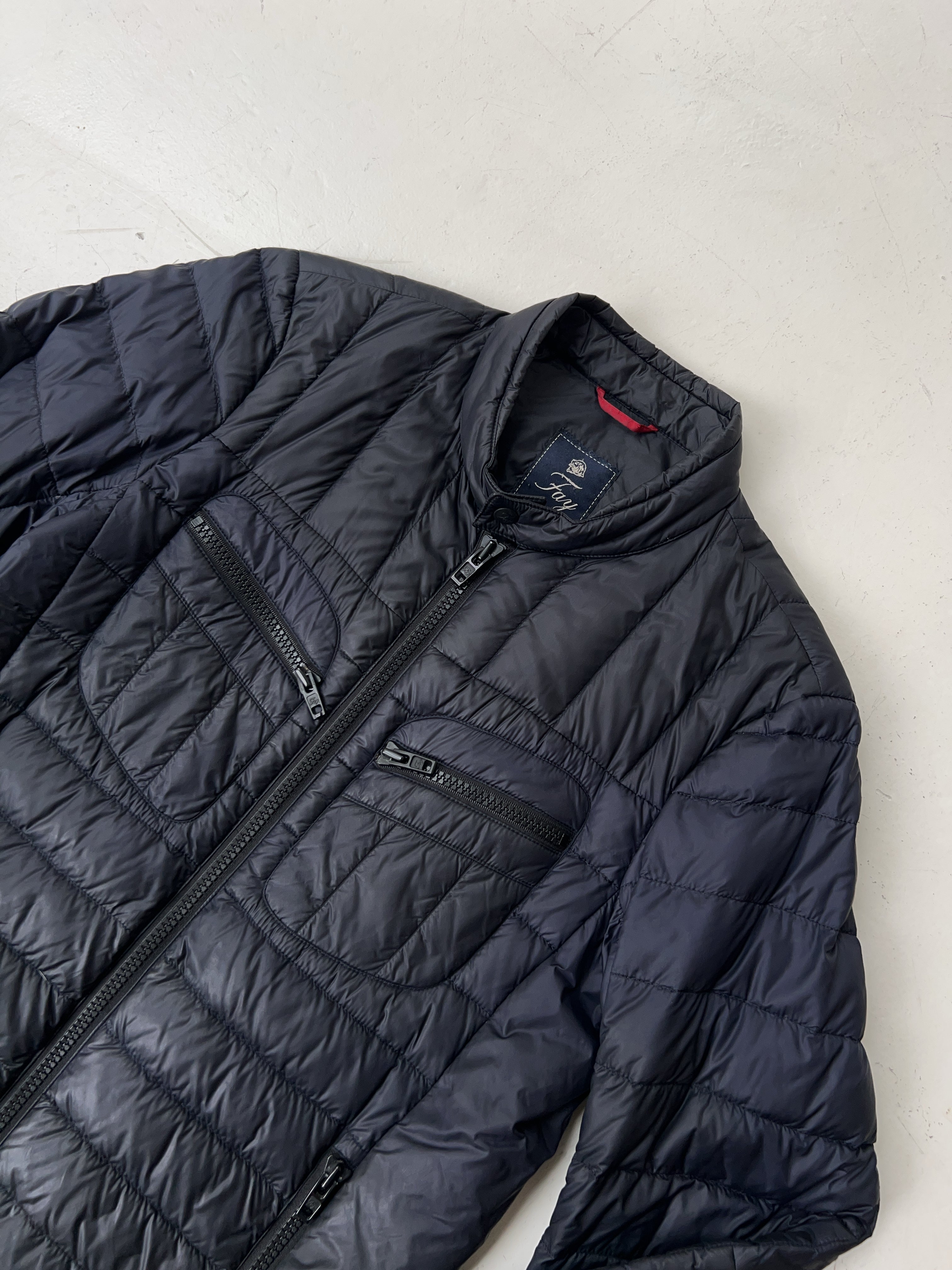 Vintage Fay Black Quilted Jacket (M)