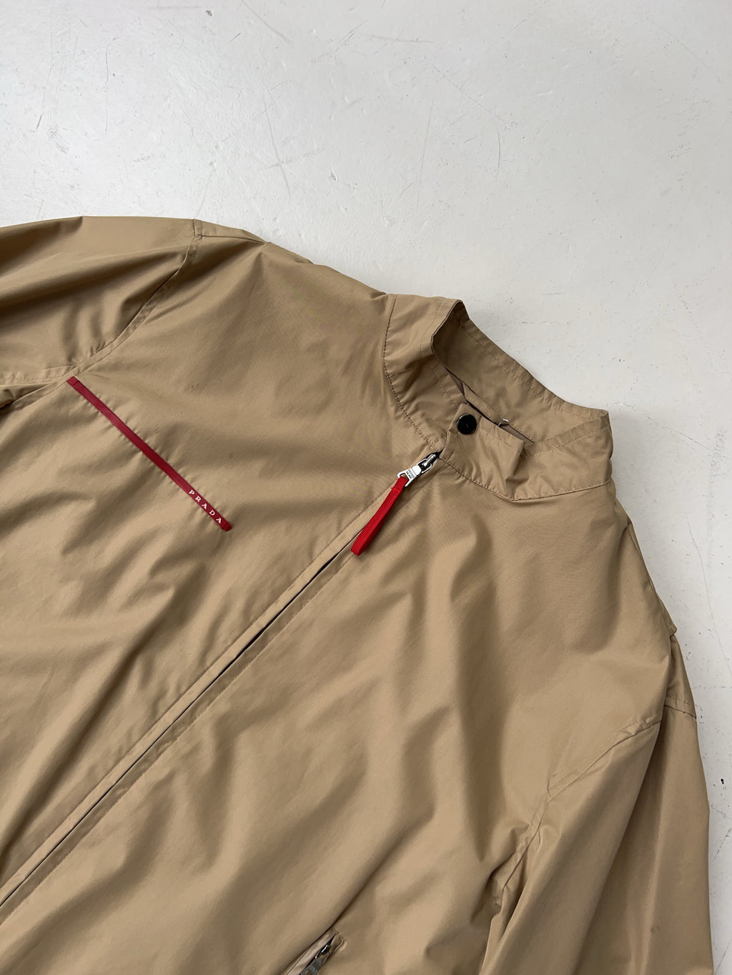 Vintage Prada Beige Windbreaker (L)