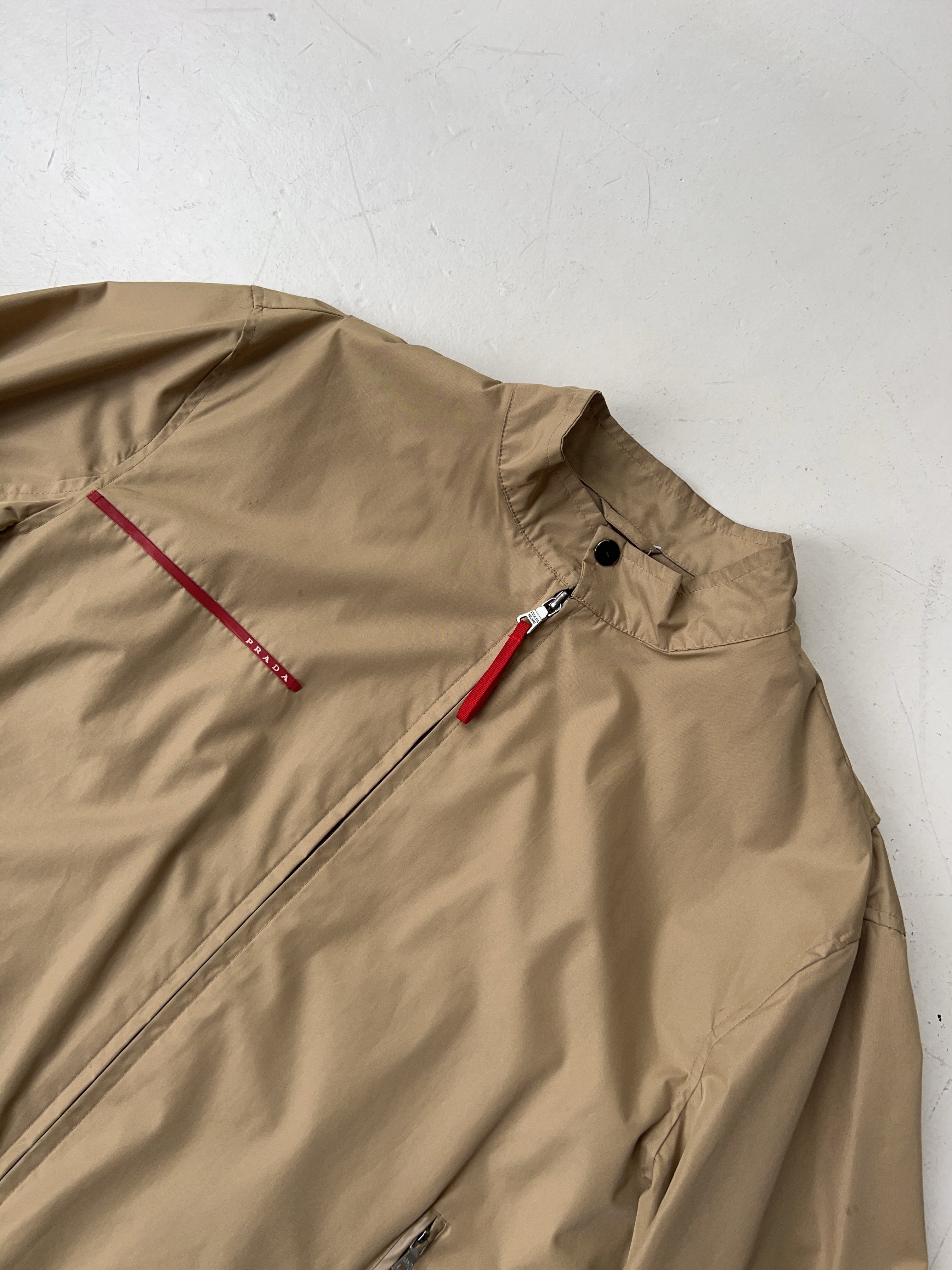 Vintage Prada Beige Windbreaker (L)