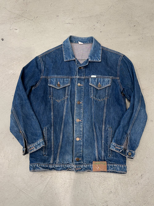 Vintage Acquavero Jeansjacke für Herren. Y2K Second Hand 2000s Fashion.