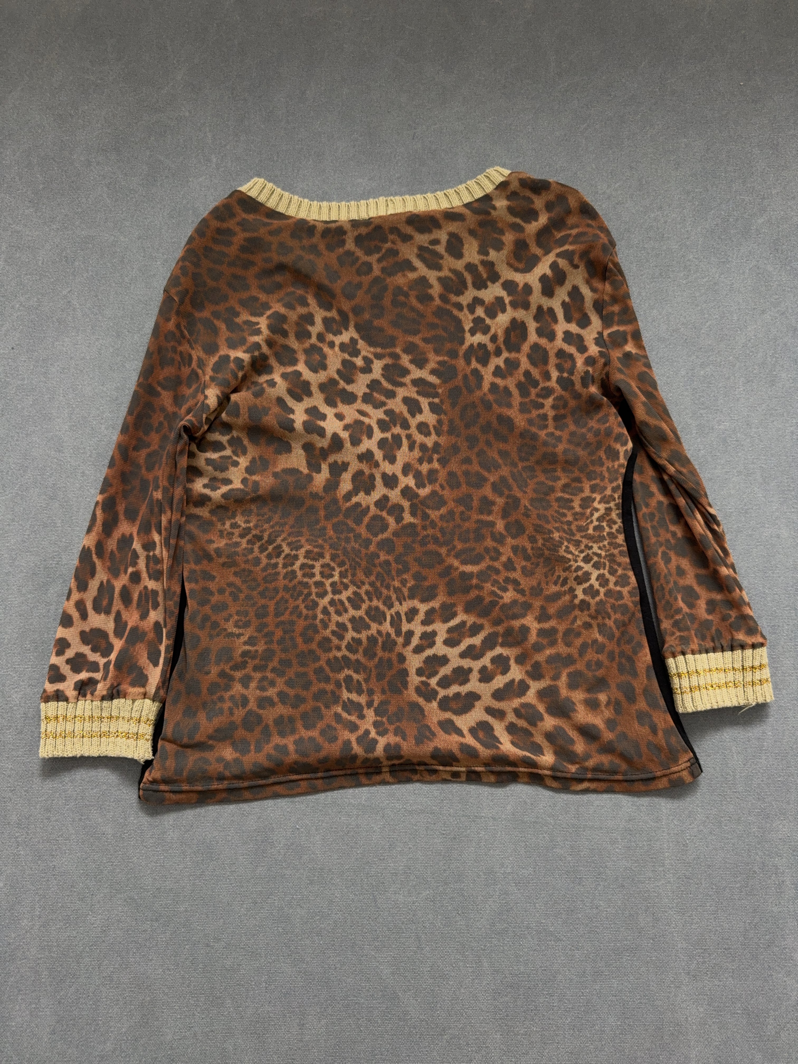 Vintage Printed Longsleeve für Damen. Y2K Second Hand 2000s Fashion 