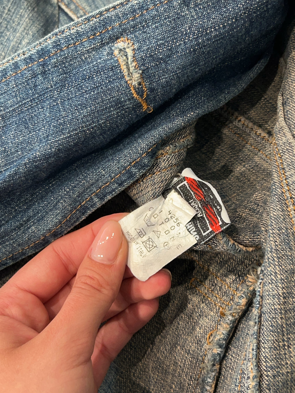 Vintage Extyn Jeansjacke für Damen. Y2K Second Hand 2000s Fashion.