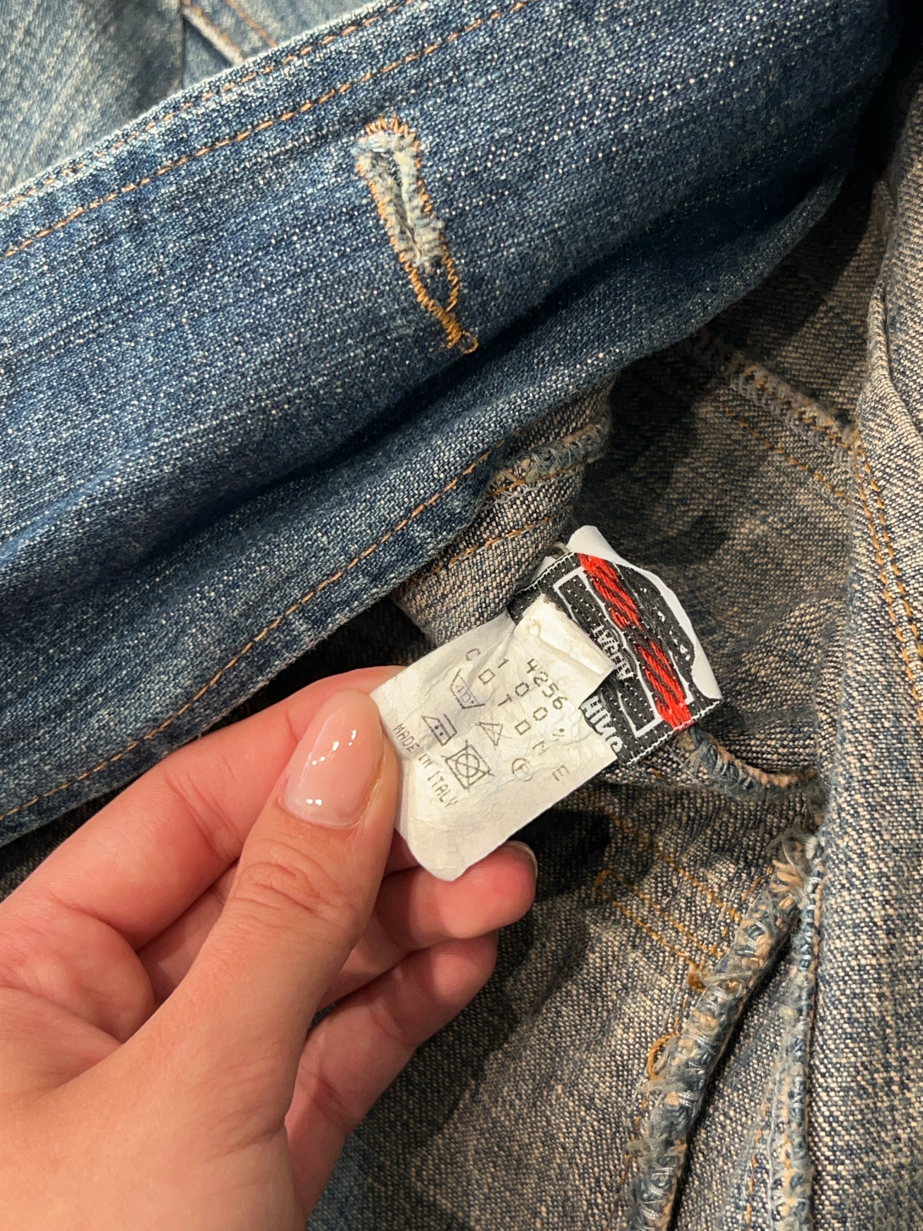 Vintage Extyn Jeansjacke für Damen. Y2K Second Hand 2000s Fashion.