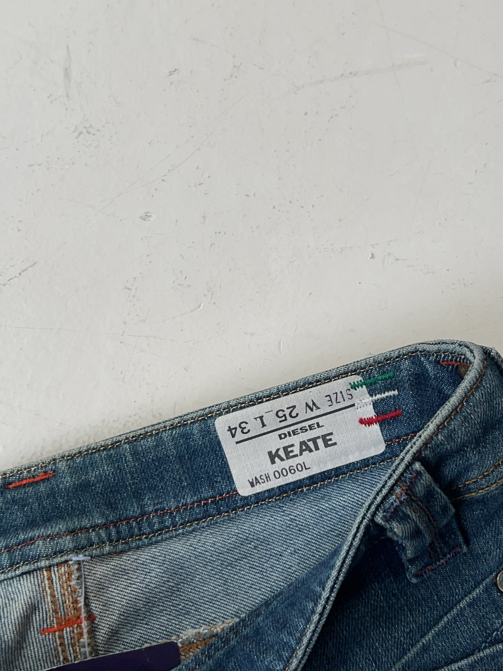 Vintage Diesel Low Waisted Reworked Jeans (XS)
