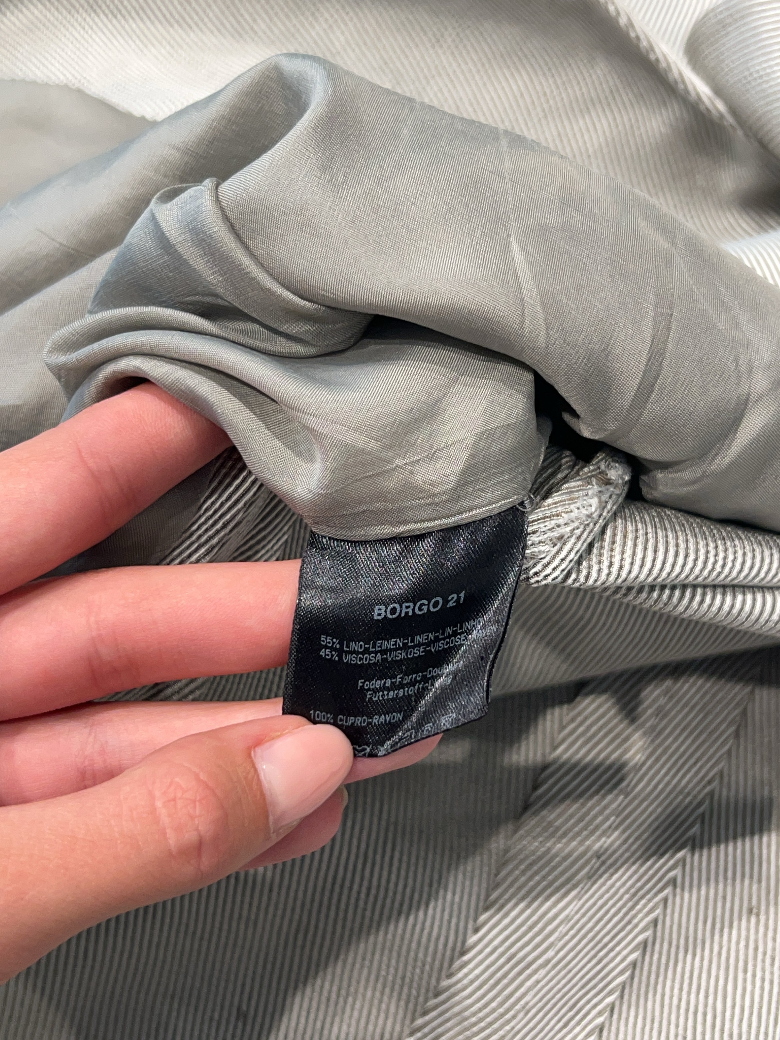 Vintage Grey Blazer für Herren. Y2K Second Hand 2000s Fashion.