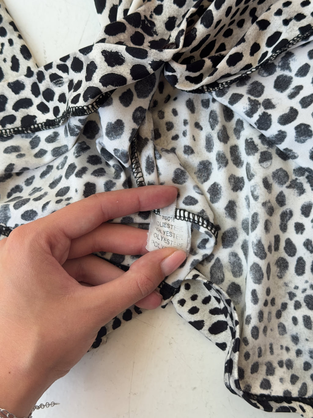 Vintage Denny Rose Leopard Shirt (S)