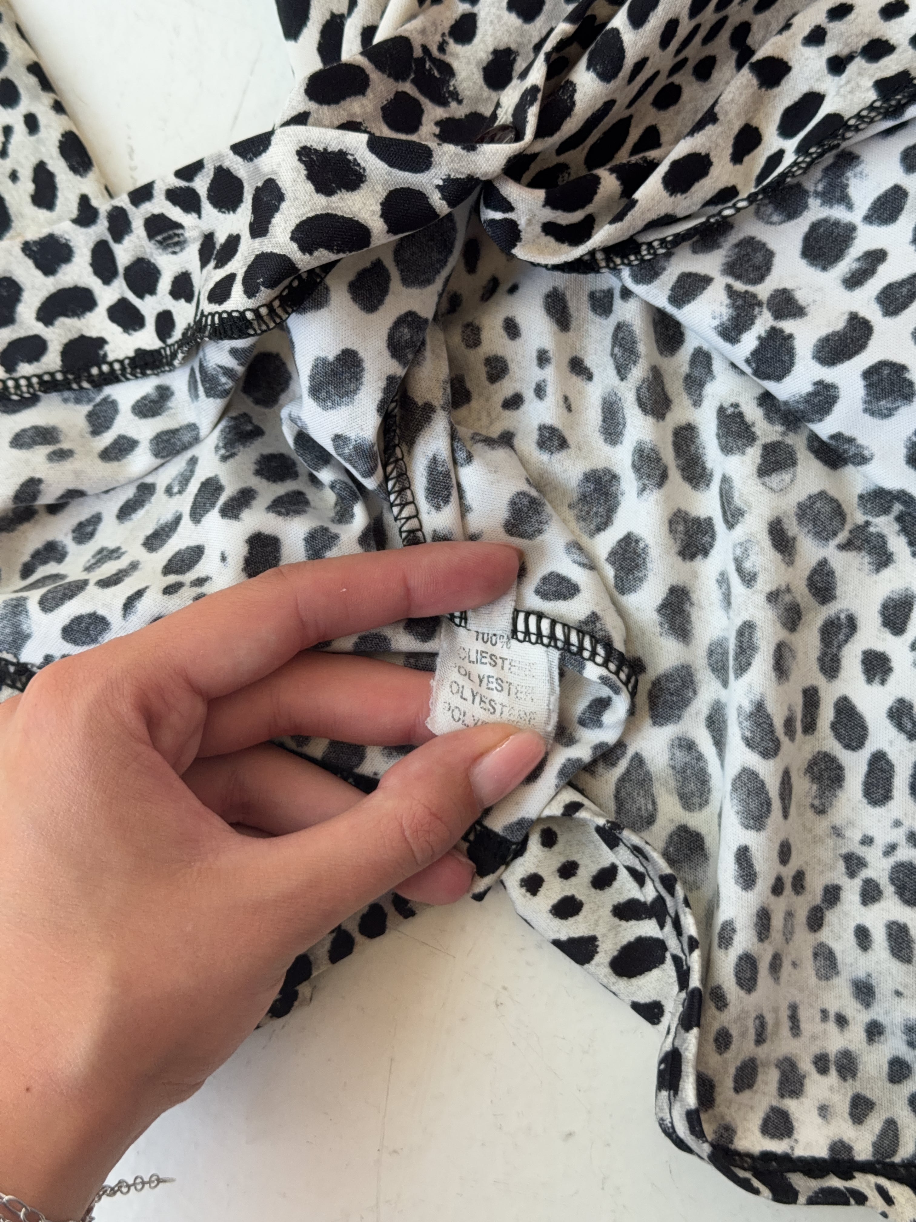 Vintage Denny Rose Leopard Shirt (S)