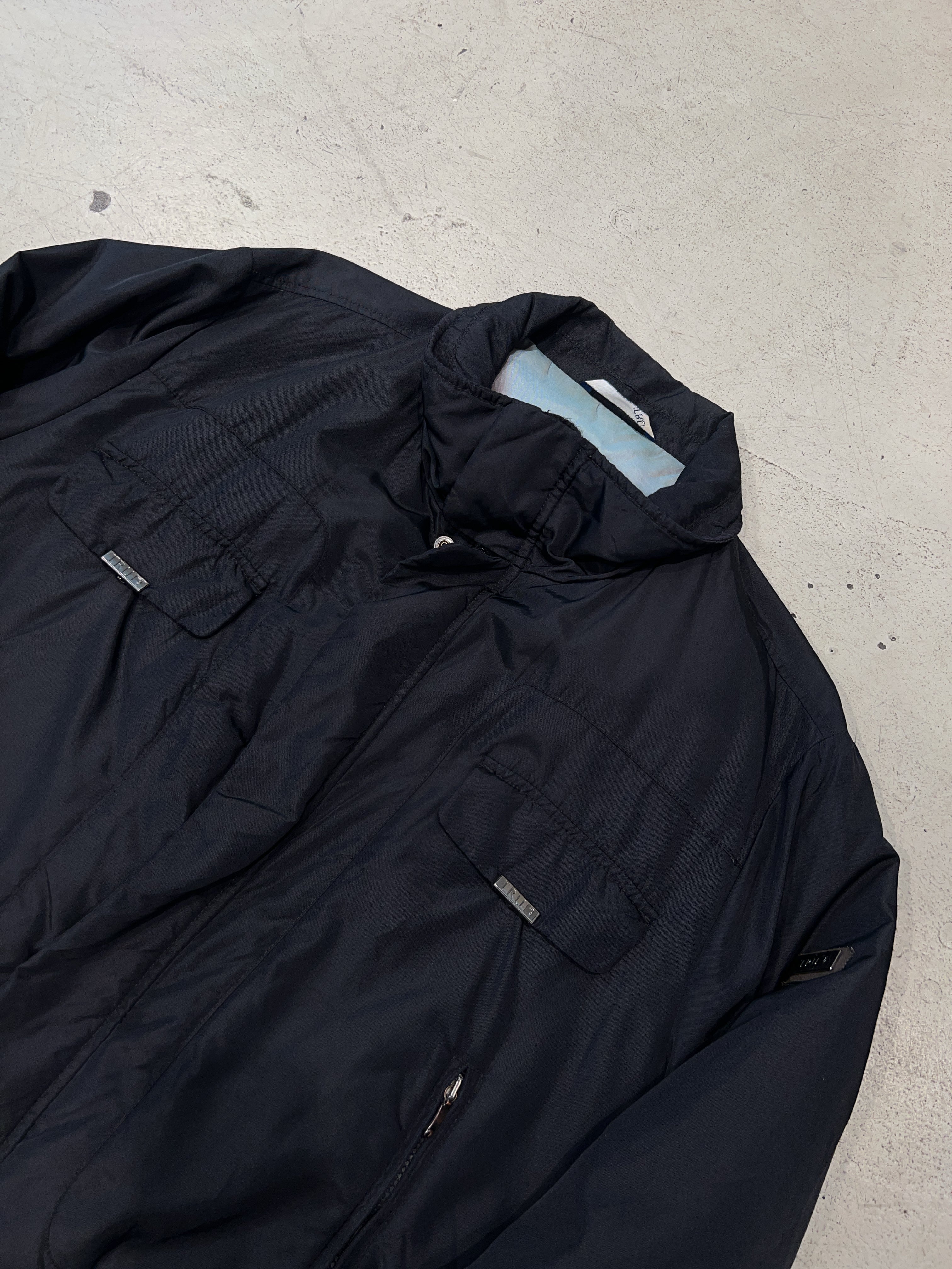 Vintage Trussardi Black Bomber Jacket (XL)