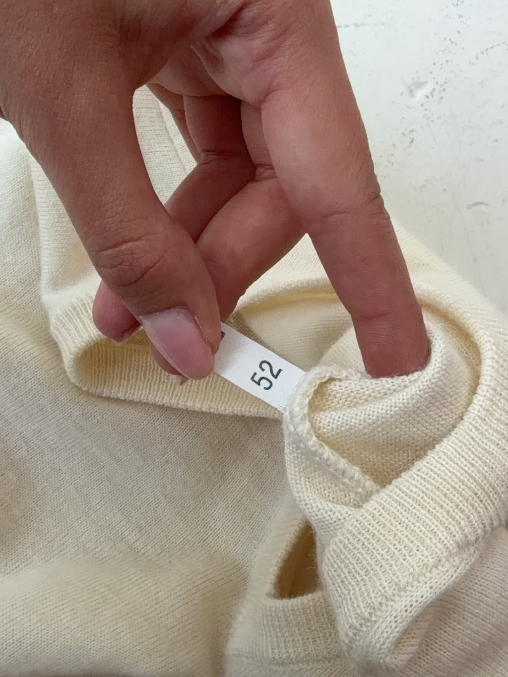 Vintage YSL Beige Knit Sweater (L)