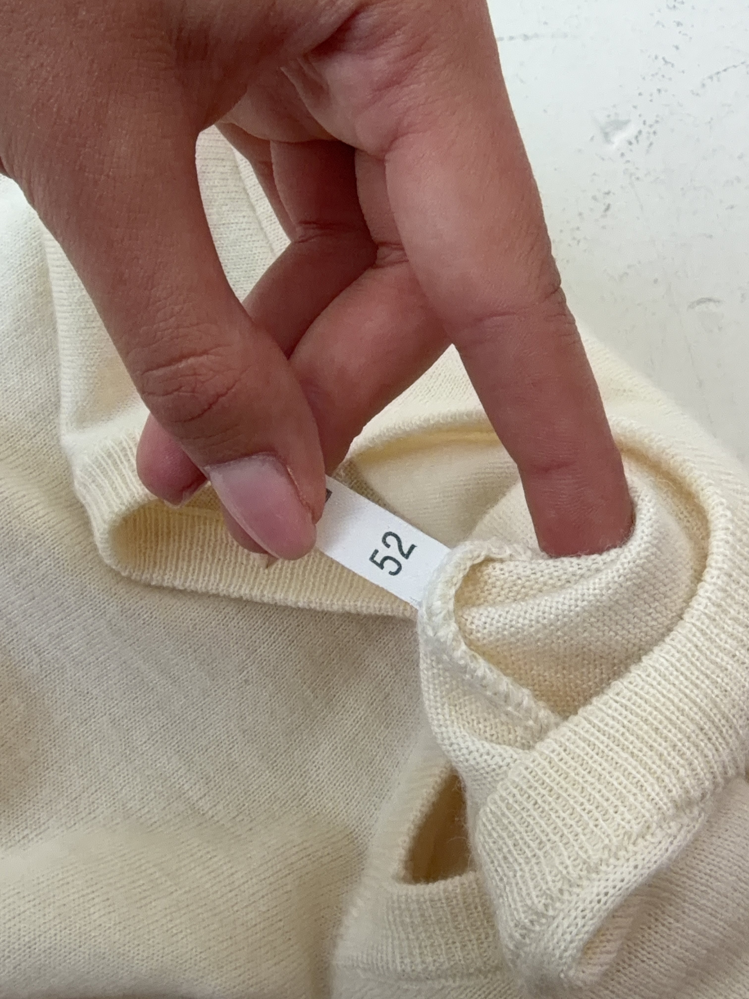 Vintage YSL Beige Knit Sweater (L)