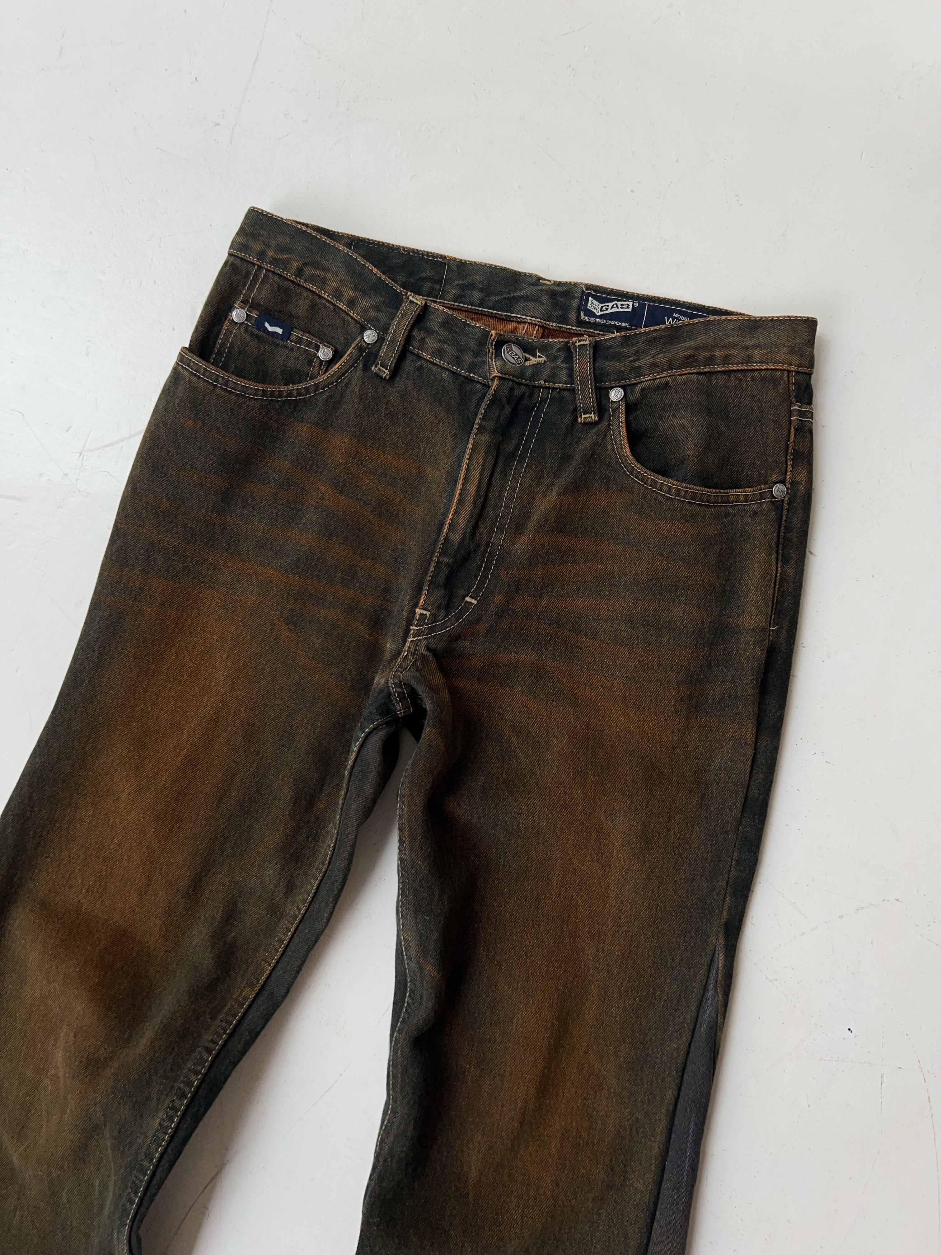 Vintage GAS Brown Flared Jeans (M)