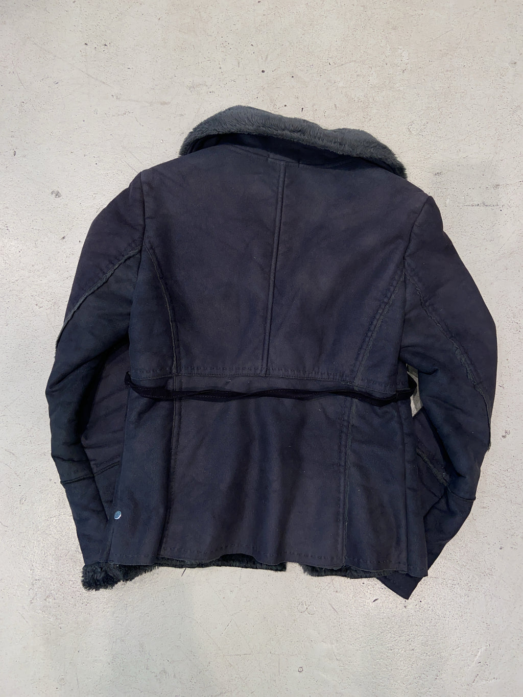 Vintage Sisley Faux Sherling Jacke (S)