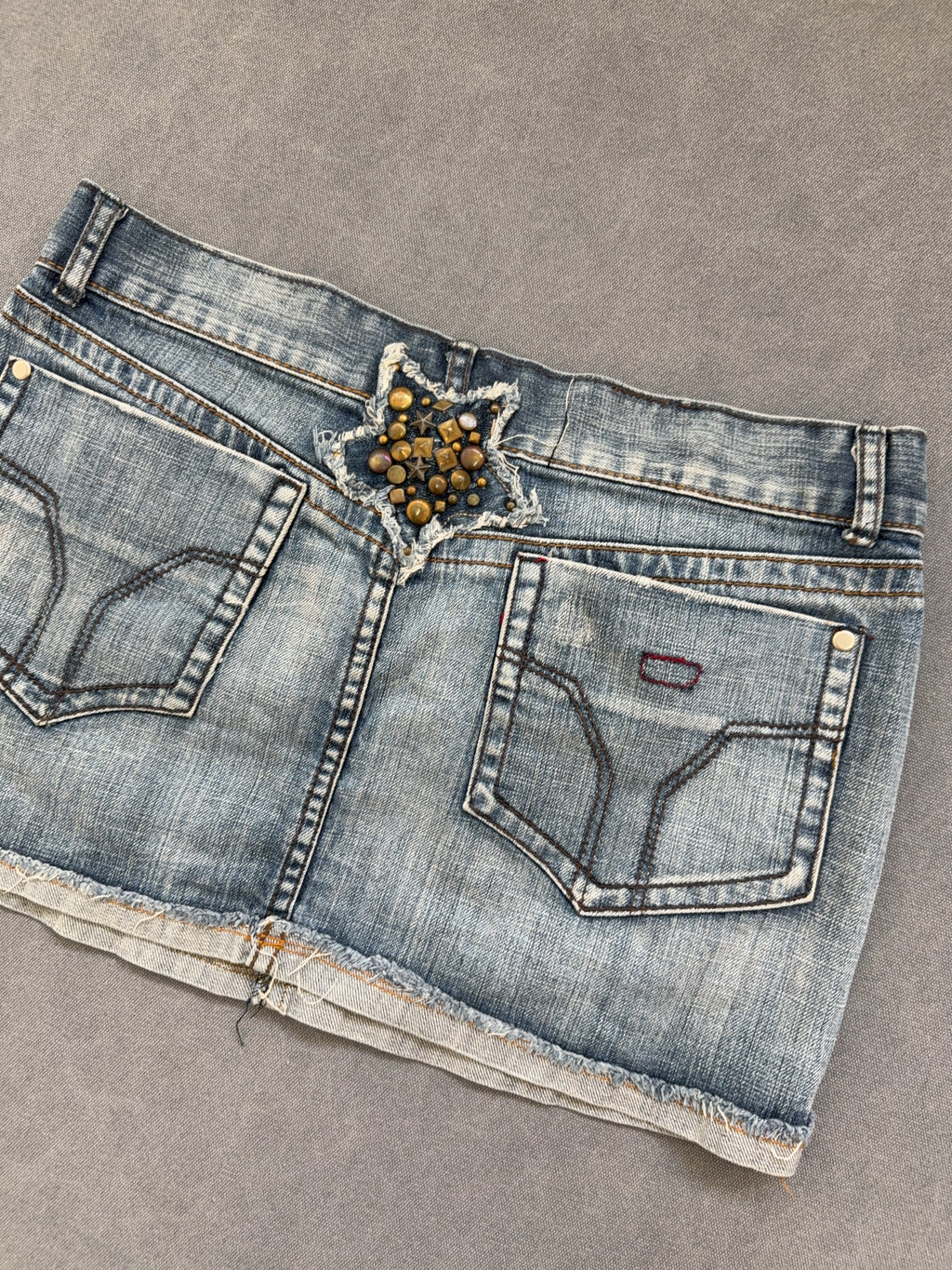 Vintage Denim Mini Rock (L)