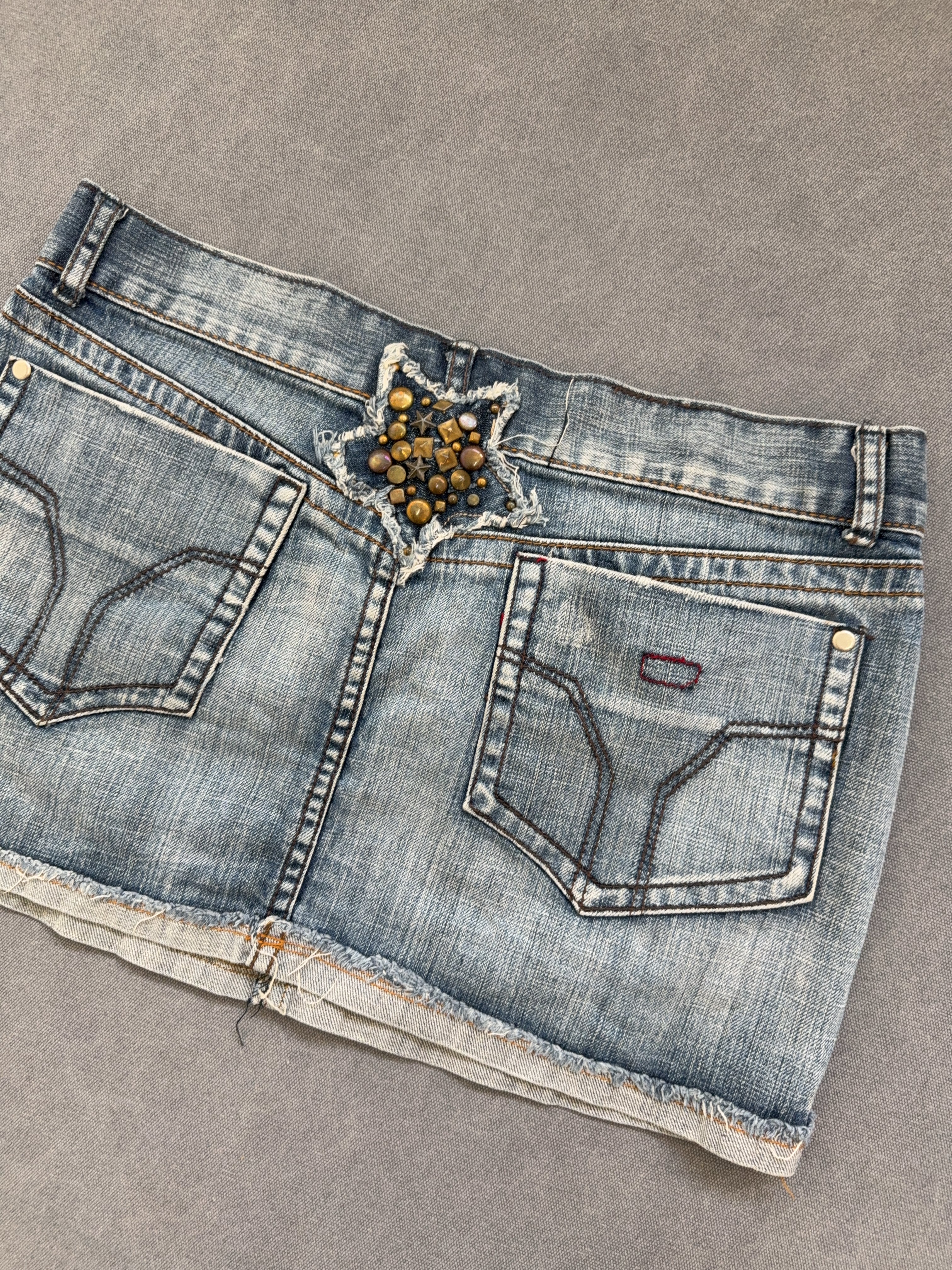 Vintage Denim Mini Rock (L)